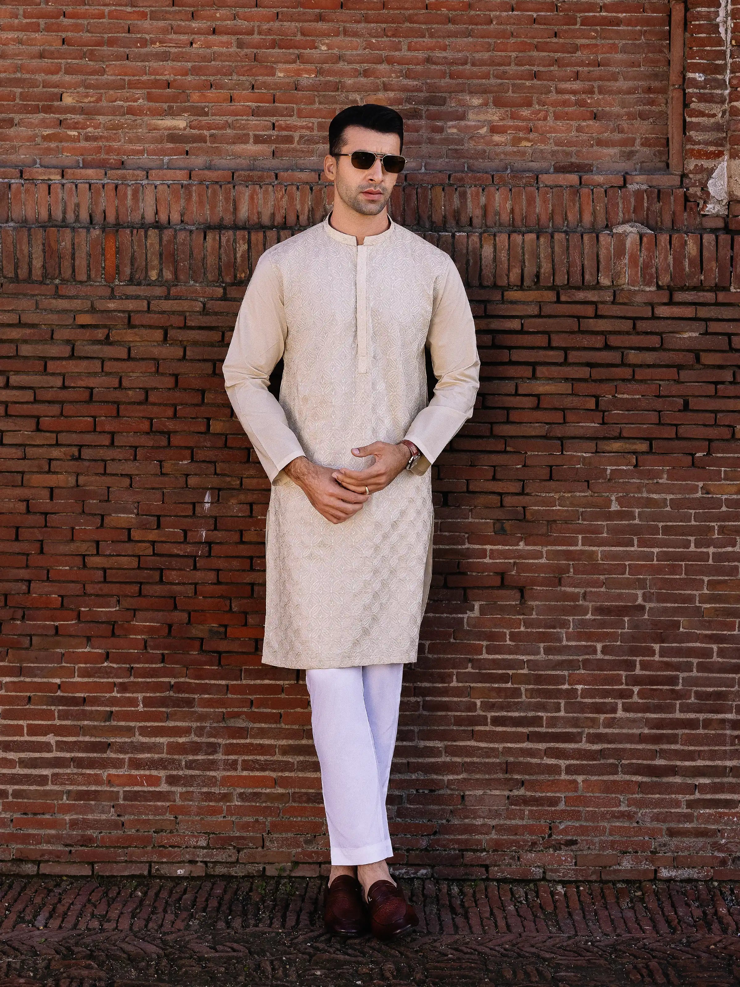 Beige Kurta