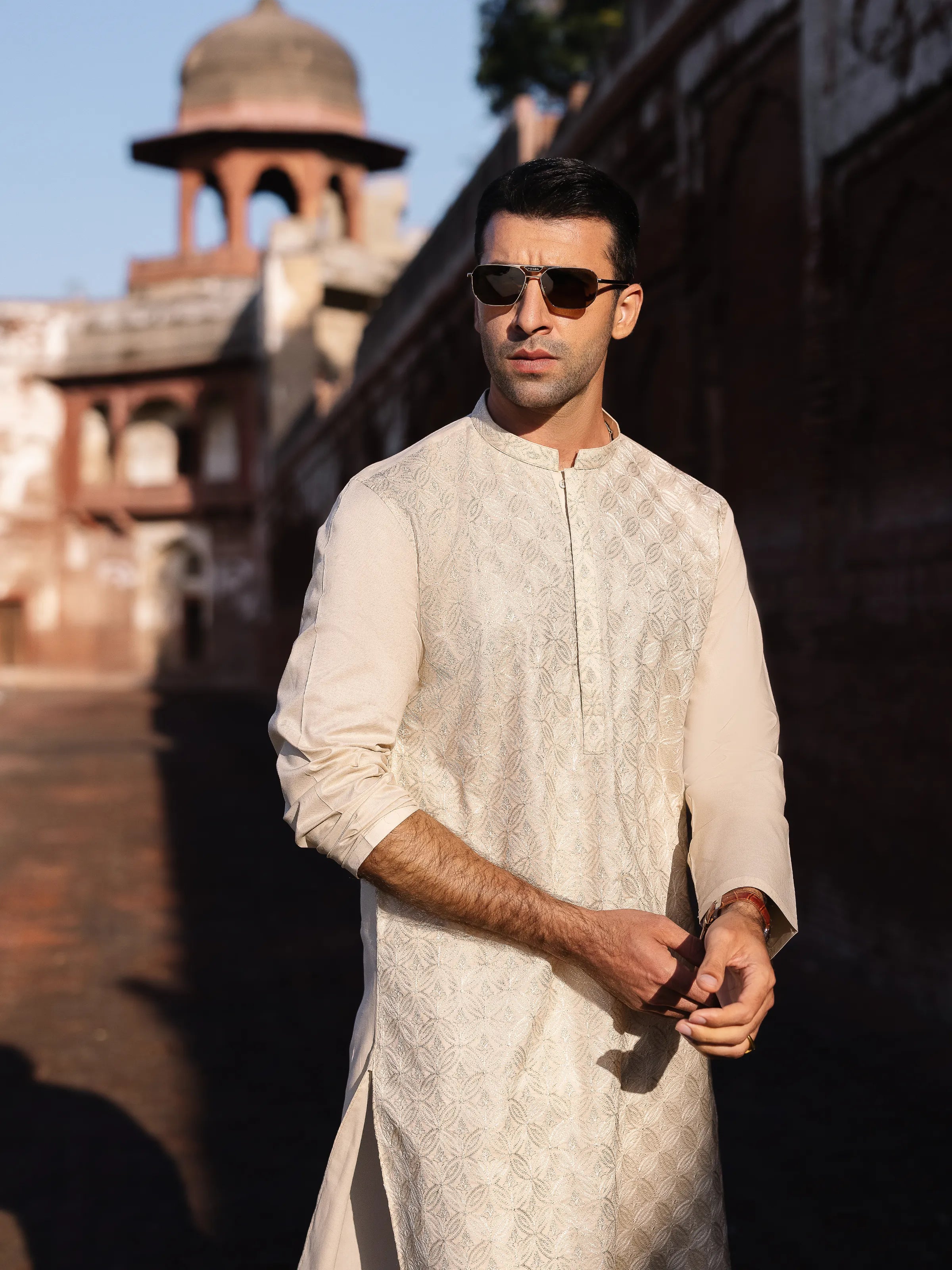 Beige Kurta