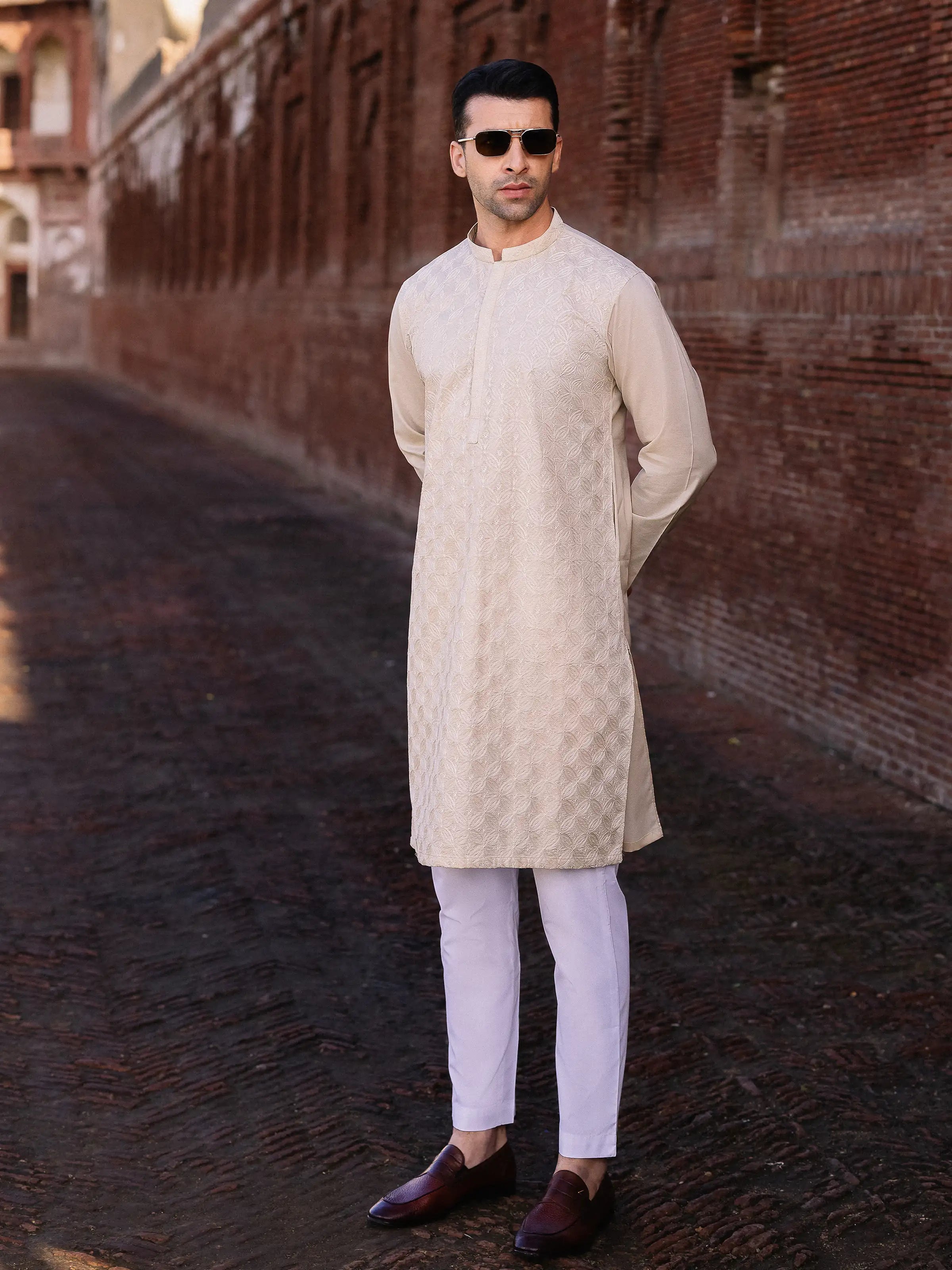Beige Kurta