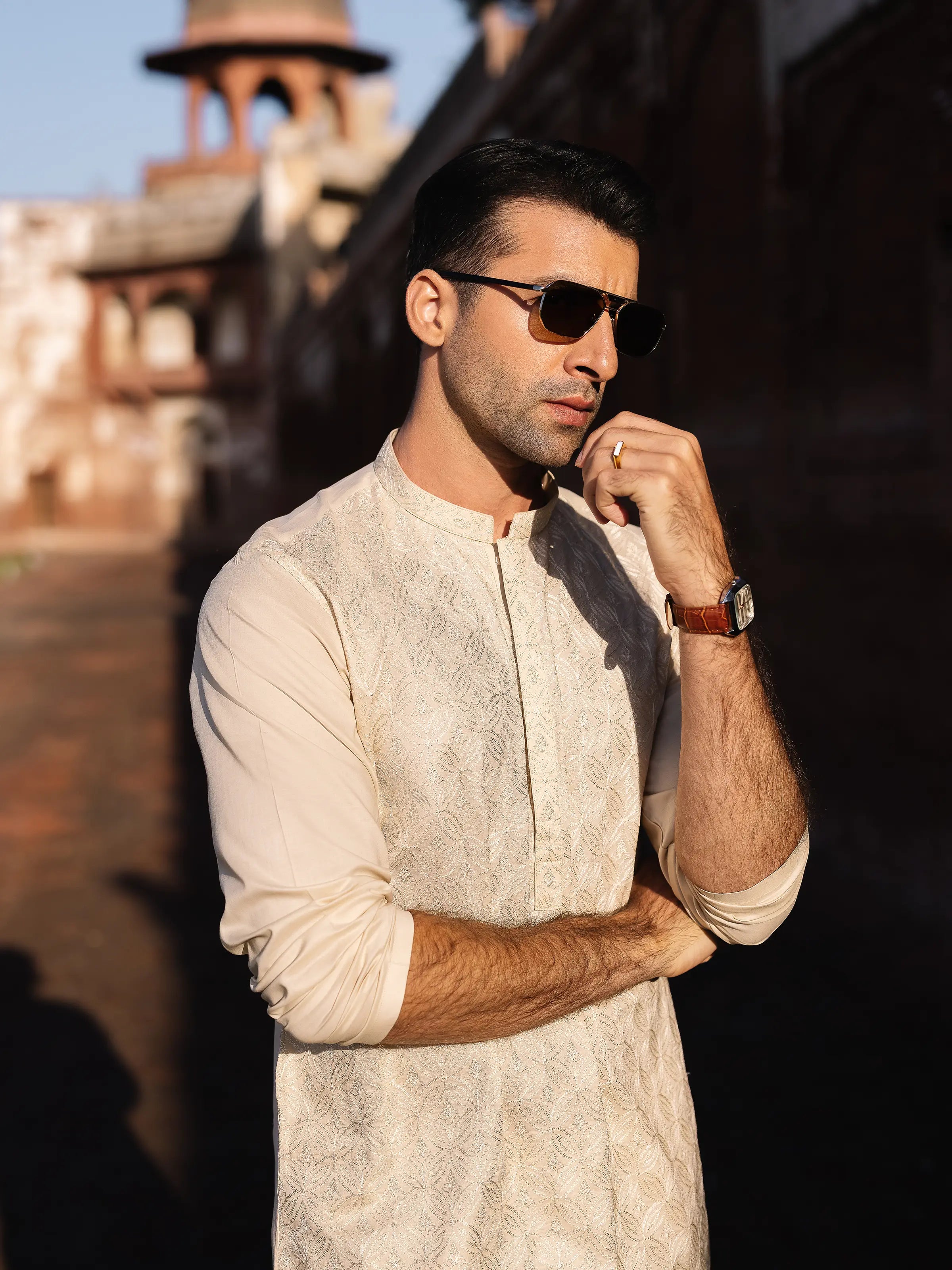 Beige Kurta