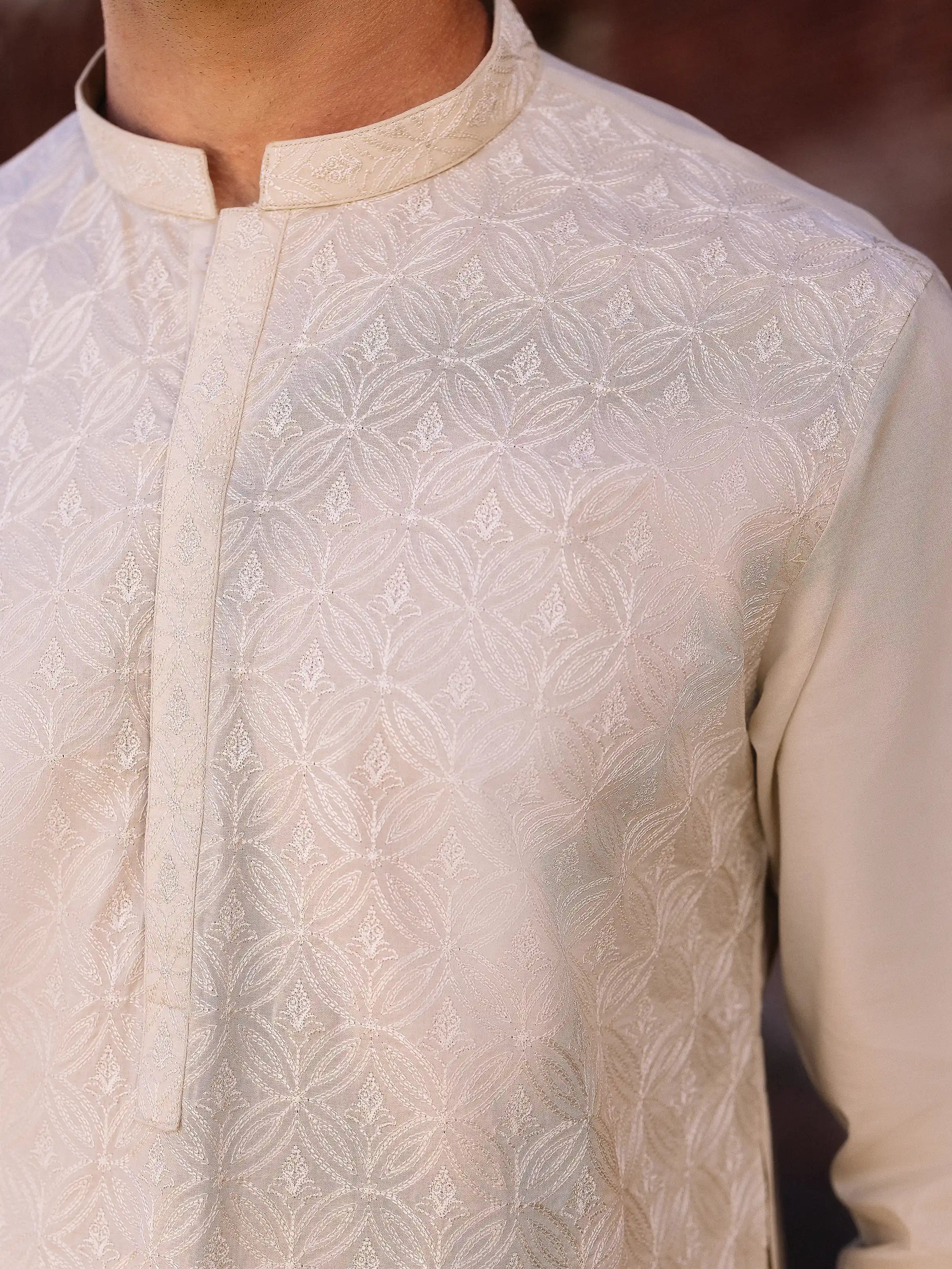 Beige Kurta