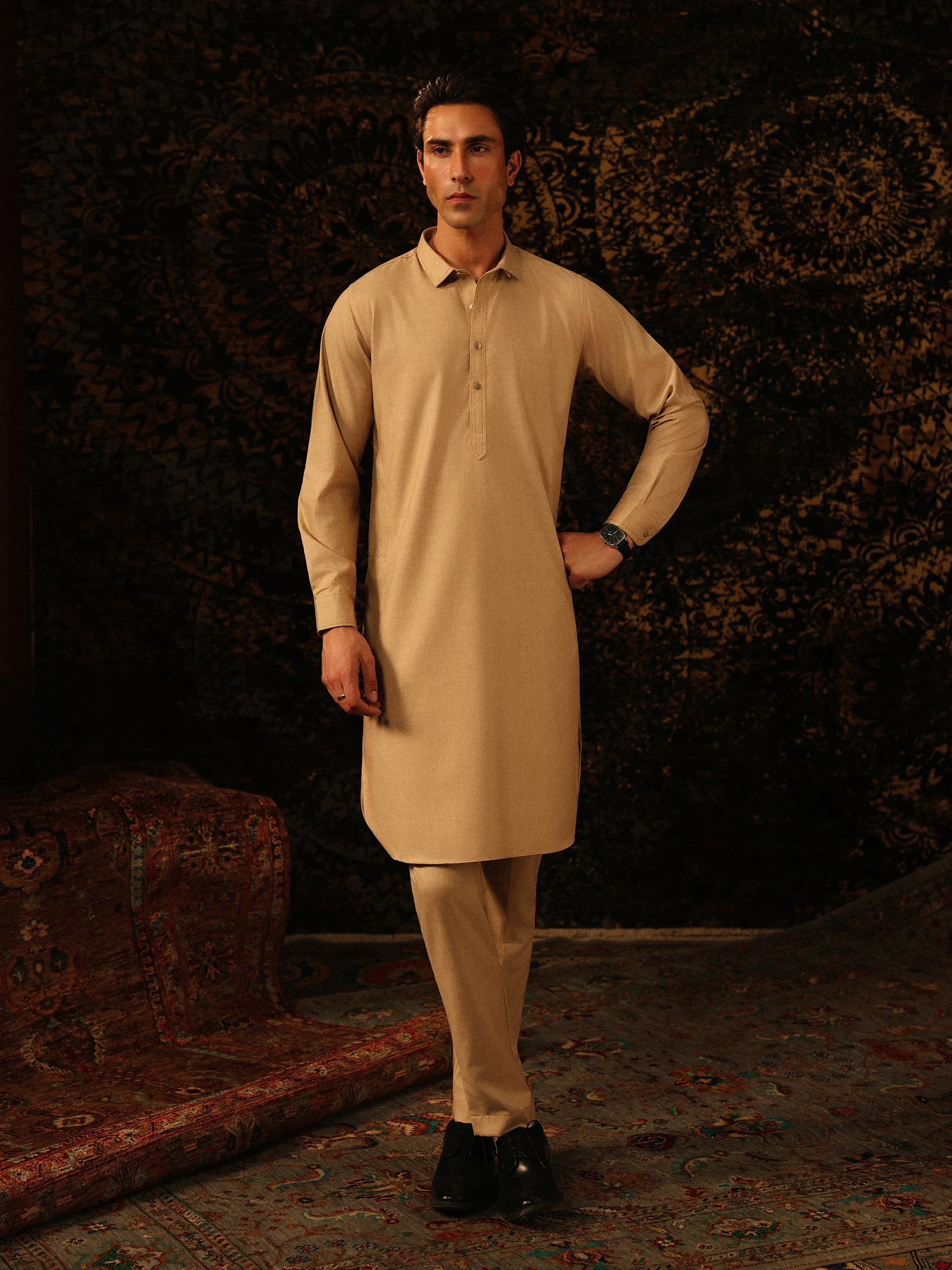 Beige Kurta Pajama