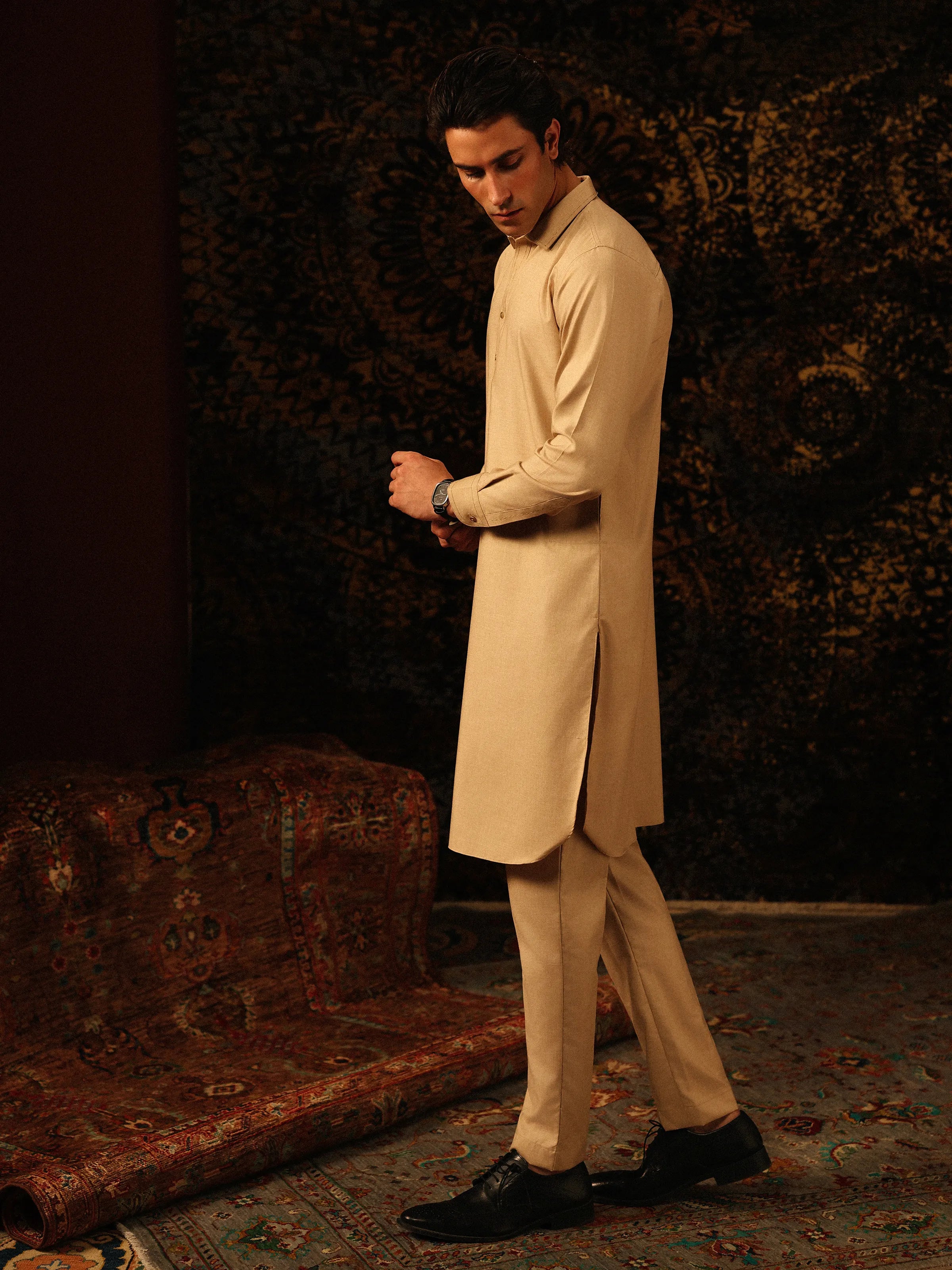 Beige Kurta Pajama