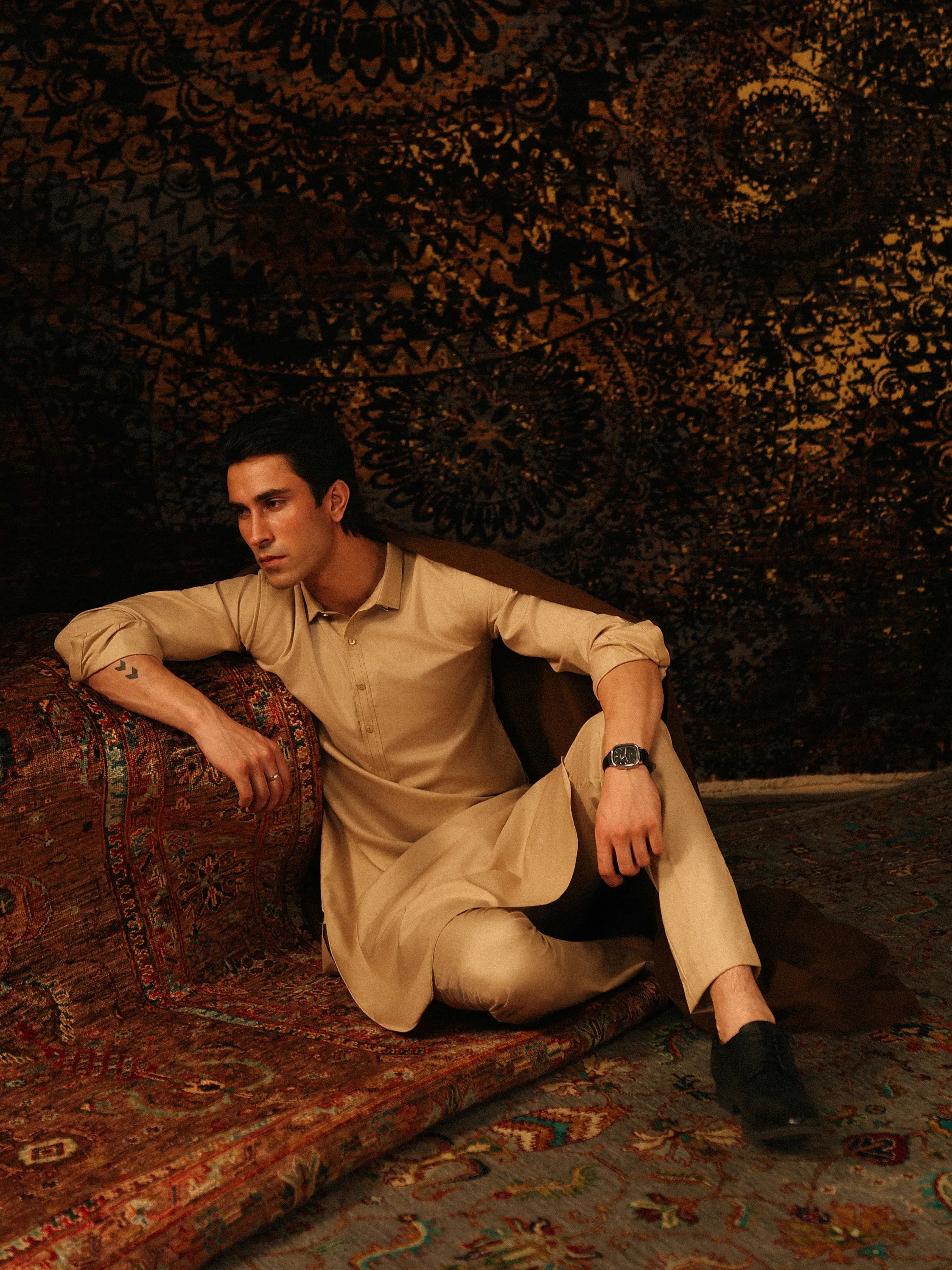 Beige Kurta Pajama