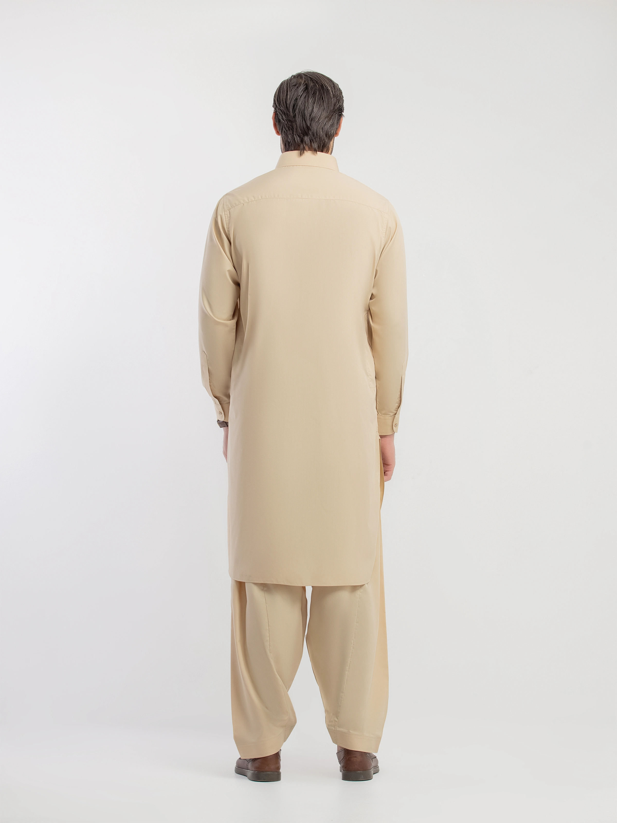 Beige Kurta Pajama Set