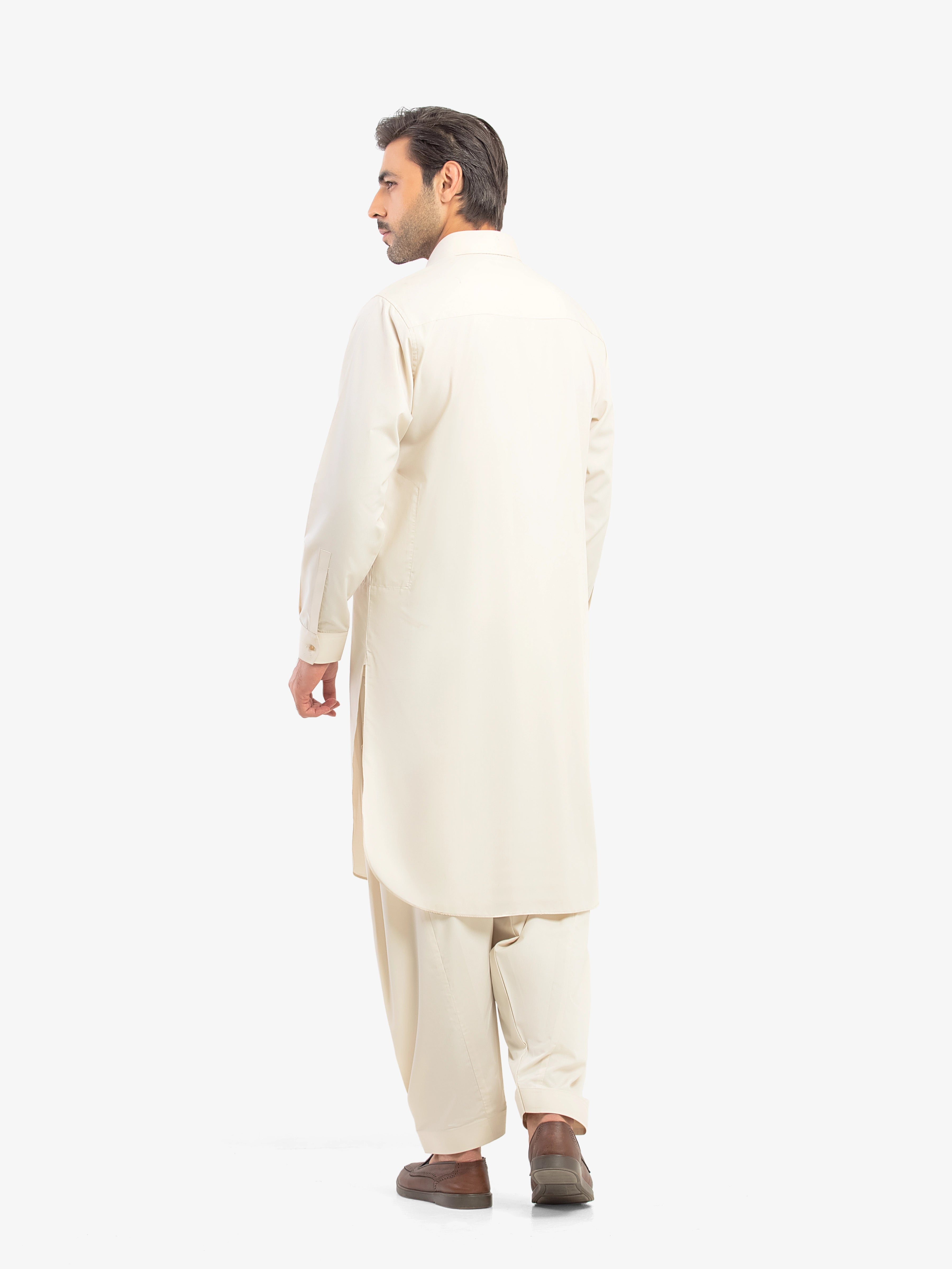 Beige Kurta Pajama Set
