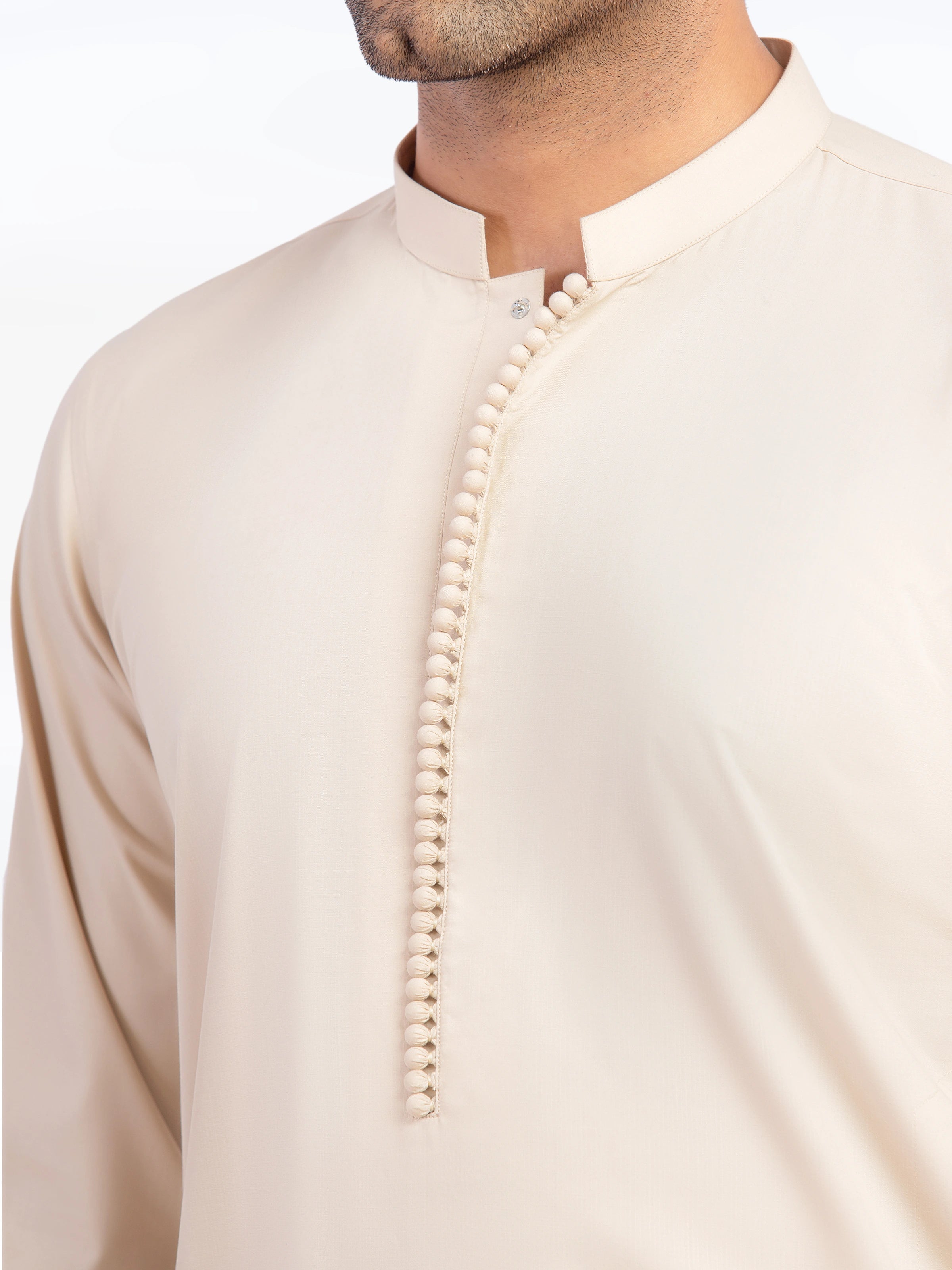 Beige Kurta Pajama Set