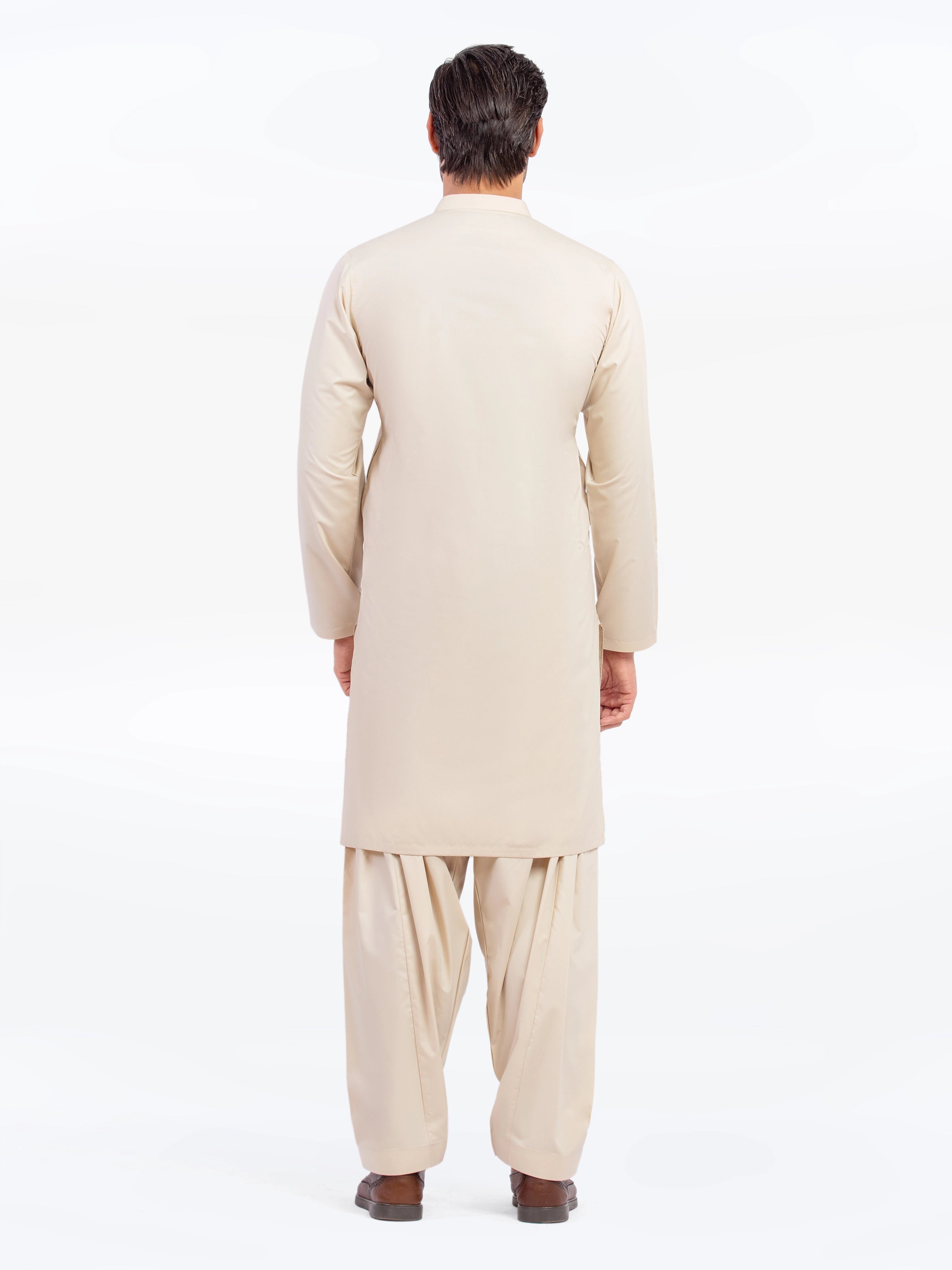 Beige Kurta Pajama Set