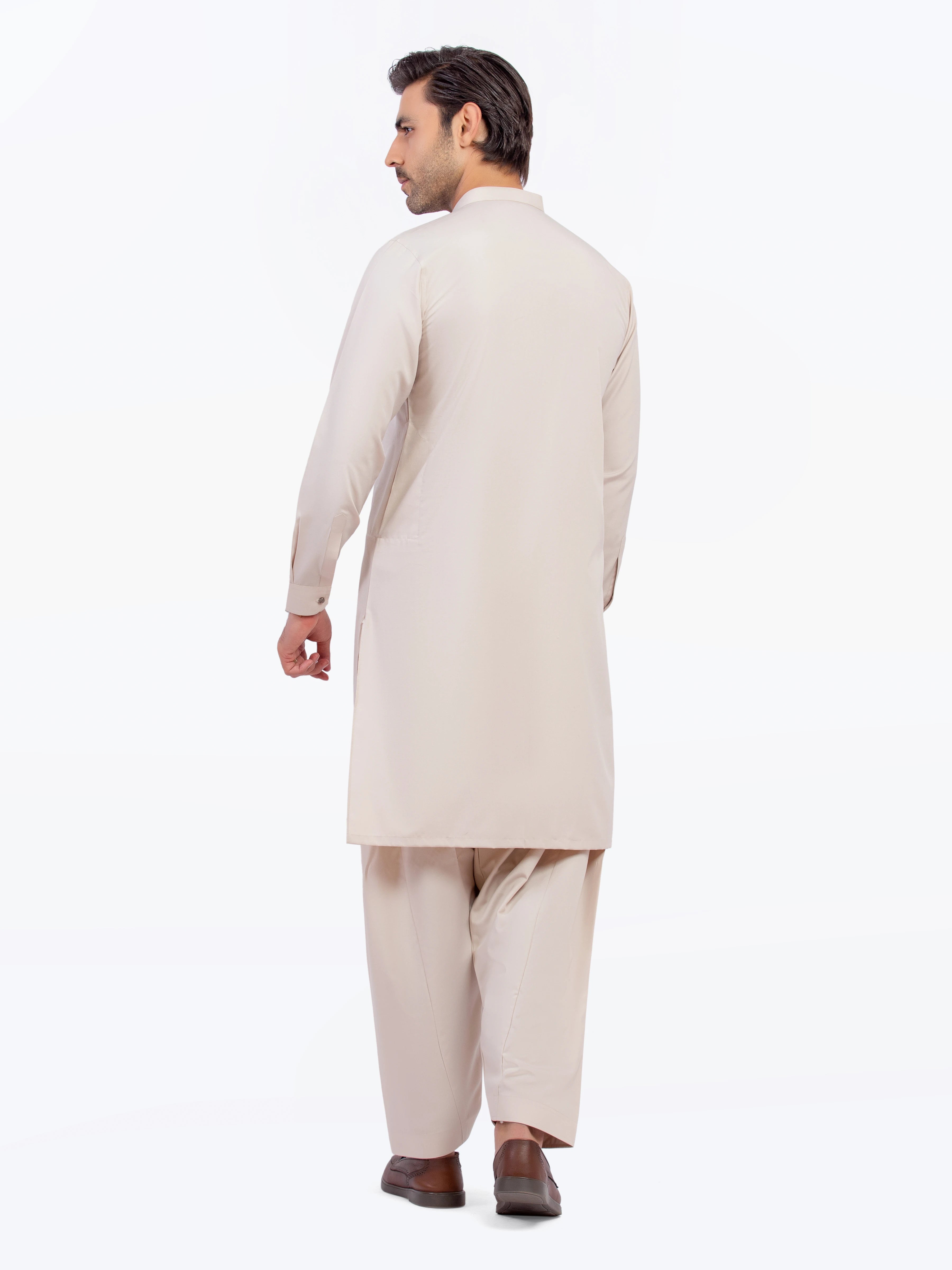 Beige Kurta Pajama Set