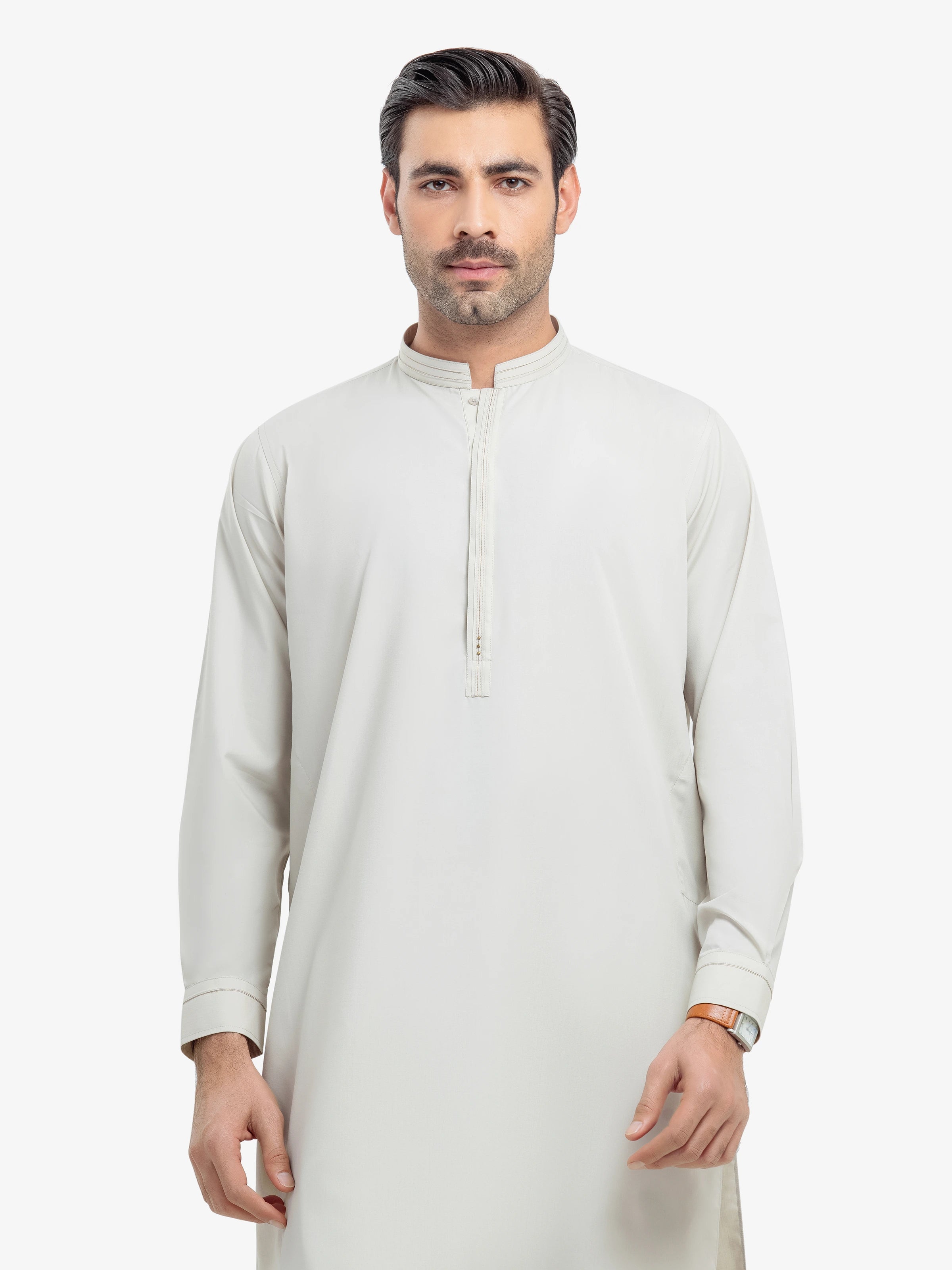 Beige Kurta Pajama Set