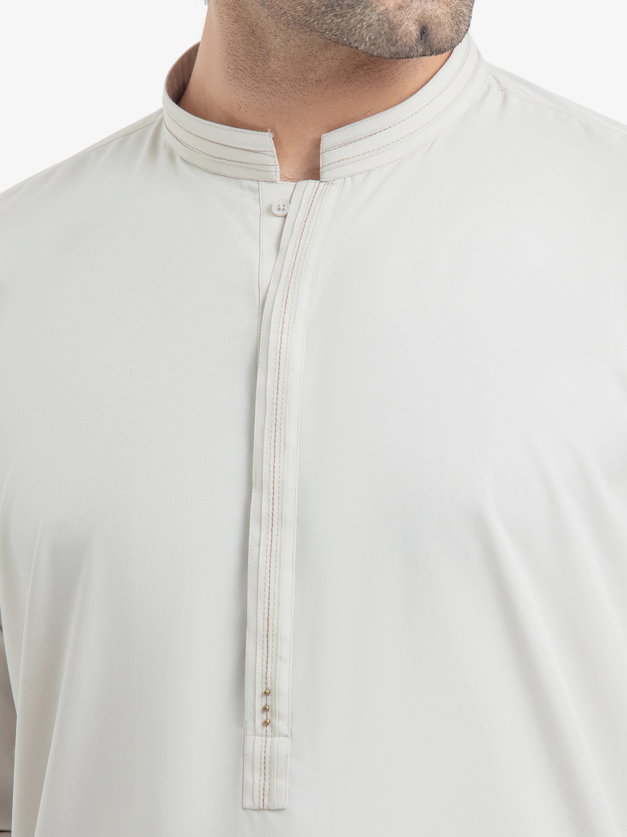 Beige Kurta Pajama Set