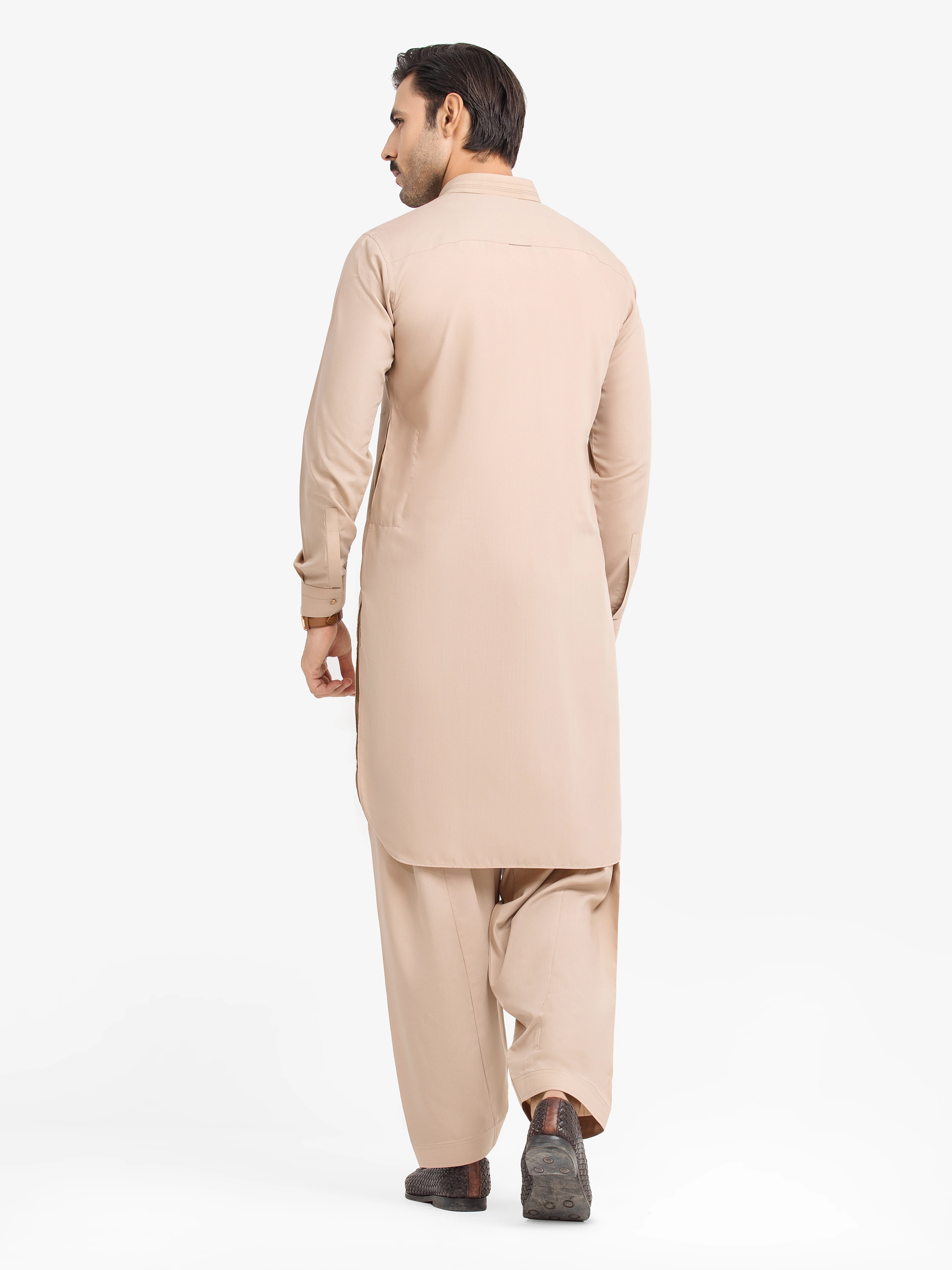 Beige Kurta Pajama Set