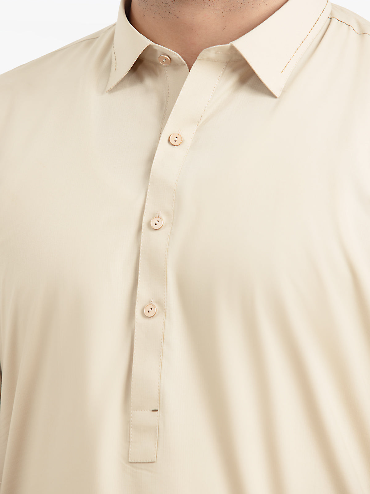 Beige Kurta Pajama Set