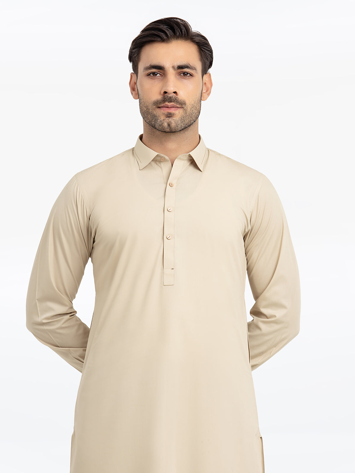 Beige Kurta Pajama Set