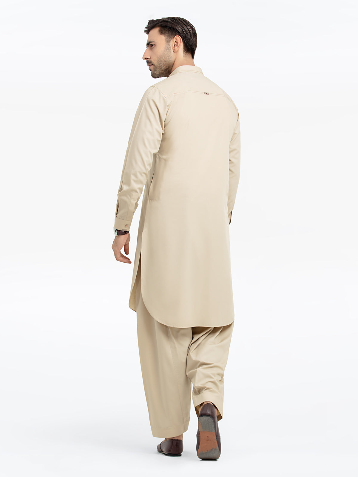 Beige Kurta Pajama Set