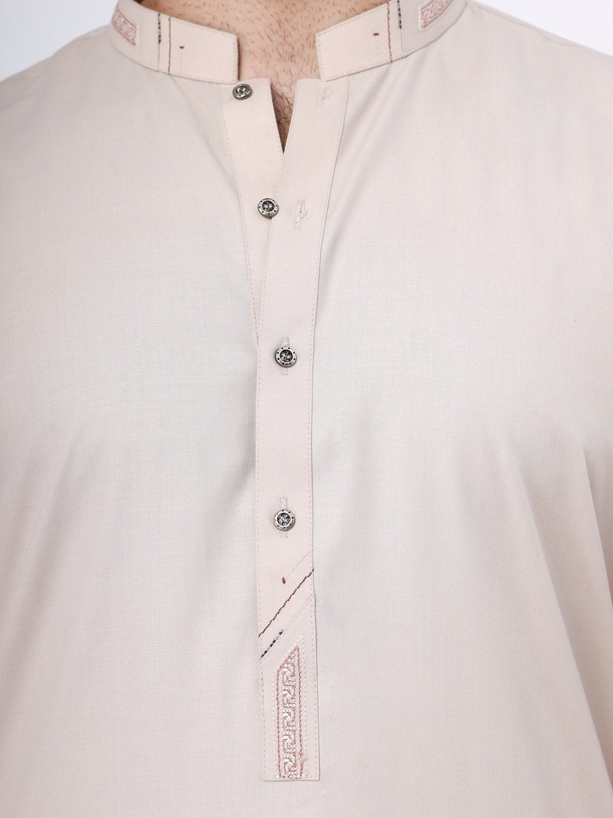 Beige Kurta Pajama Set