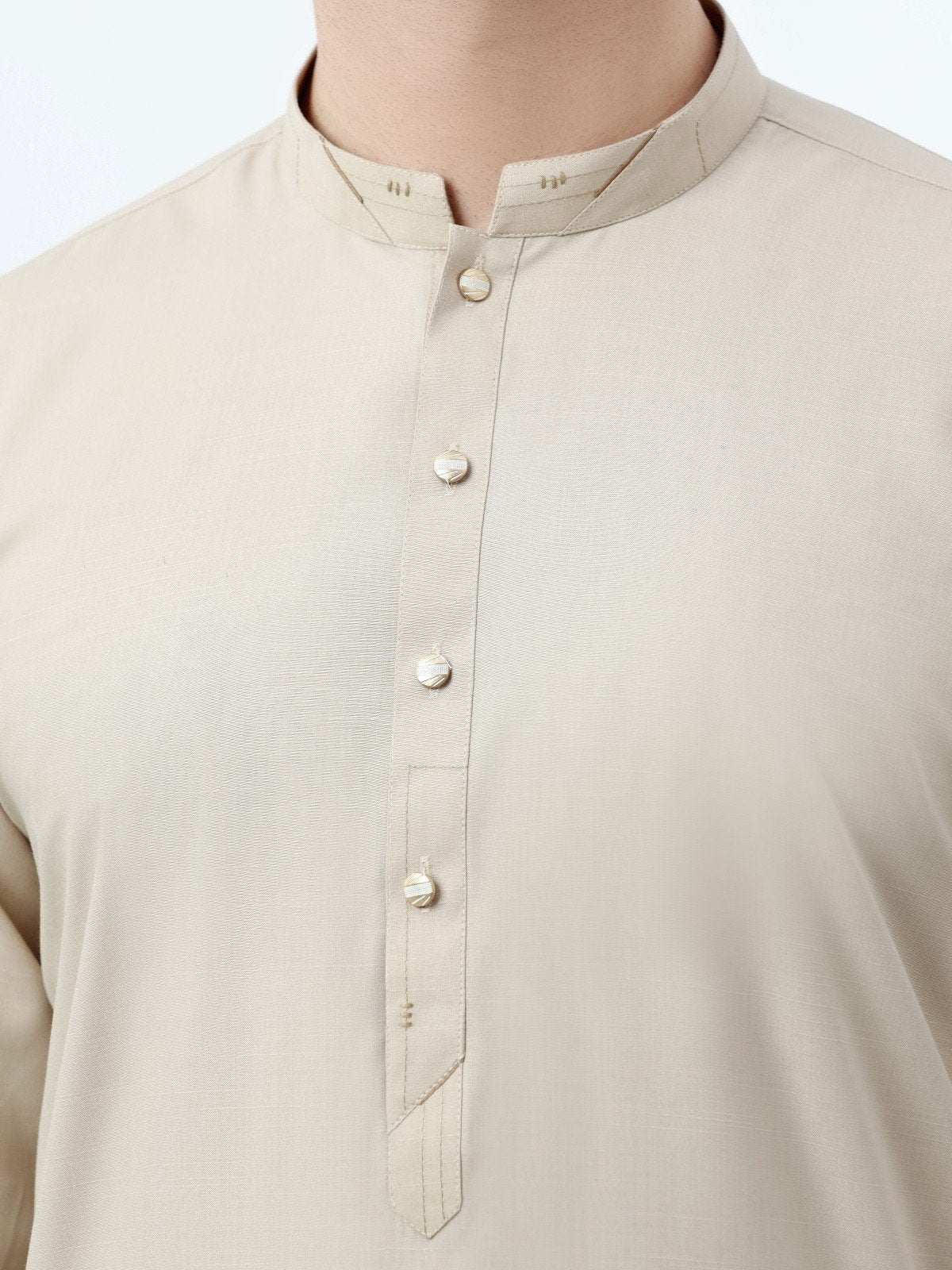 Beige Kurta Pajama Set