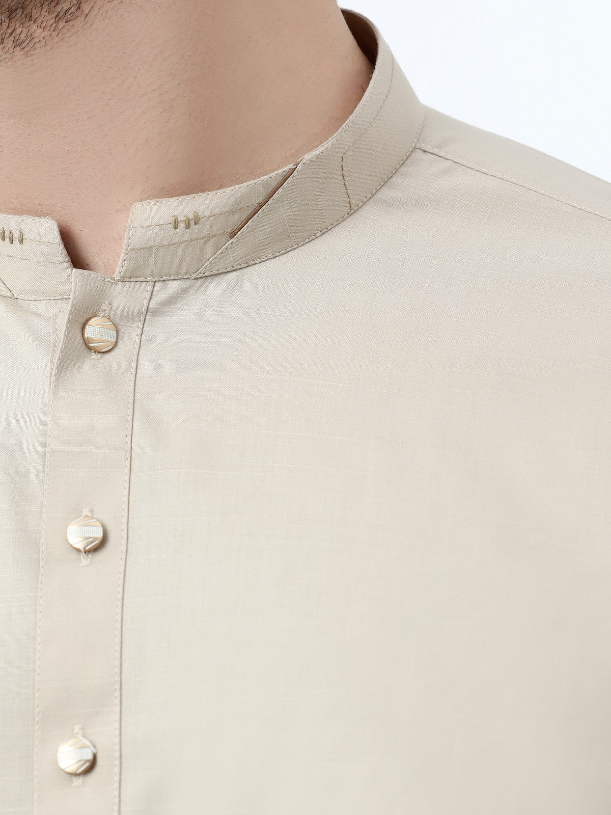 Beige Kurta Pajama Set