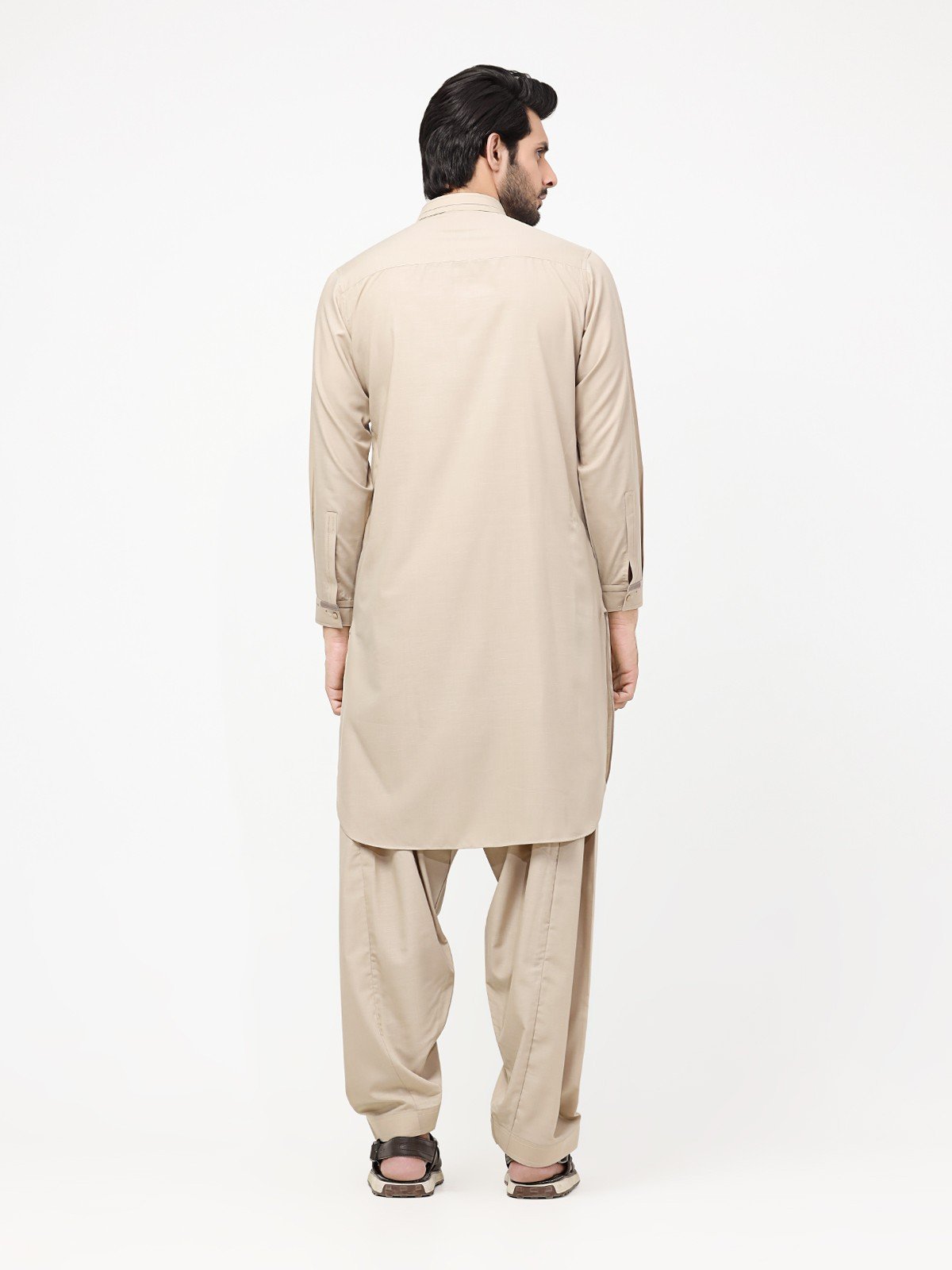 Beige Kurta Pajama Set