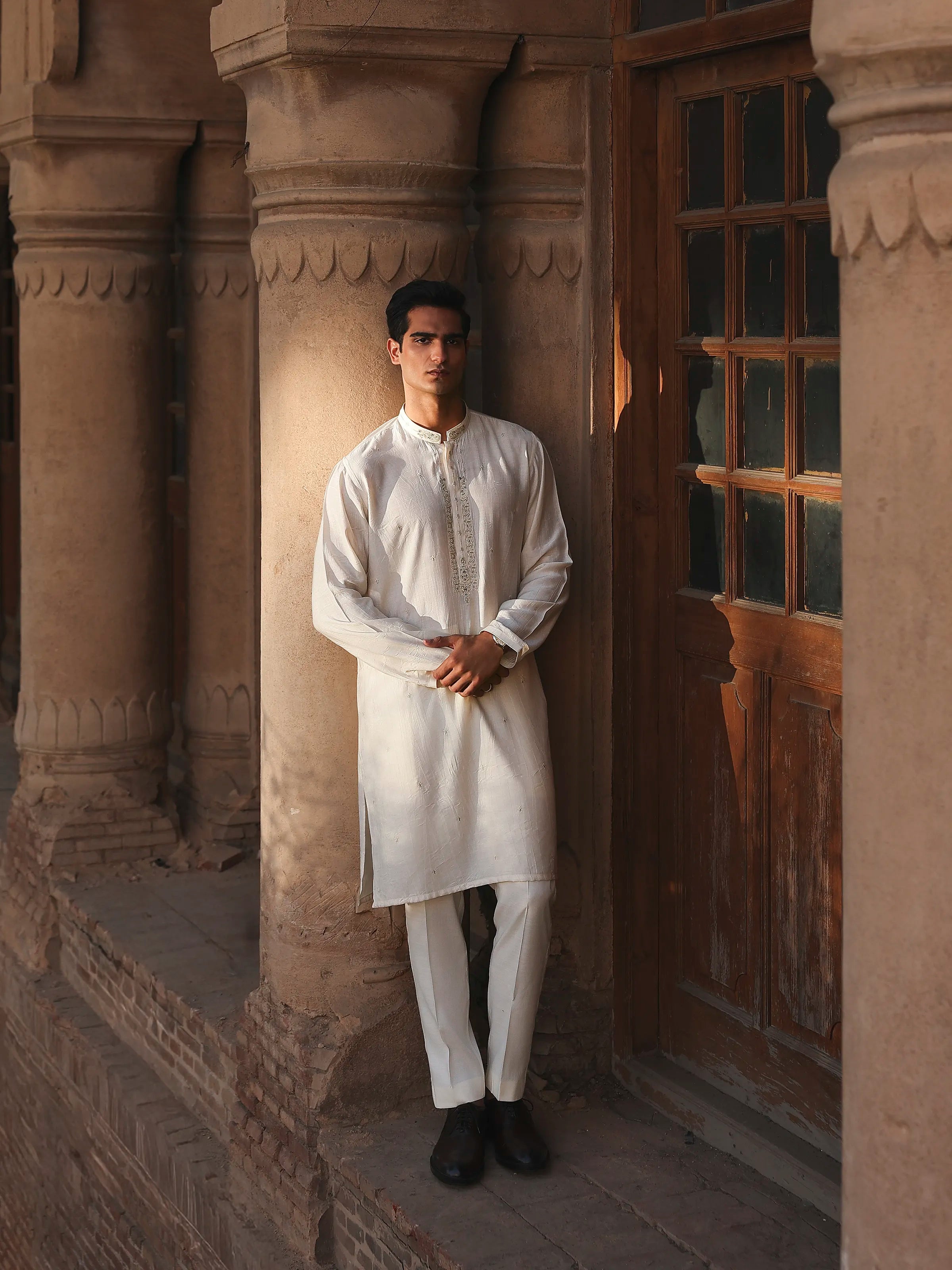 Cream Kurta