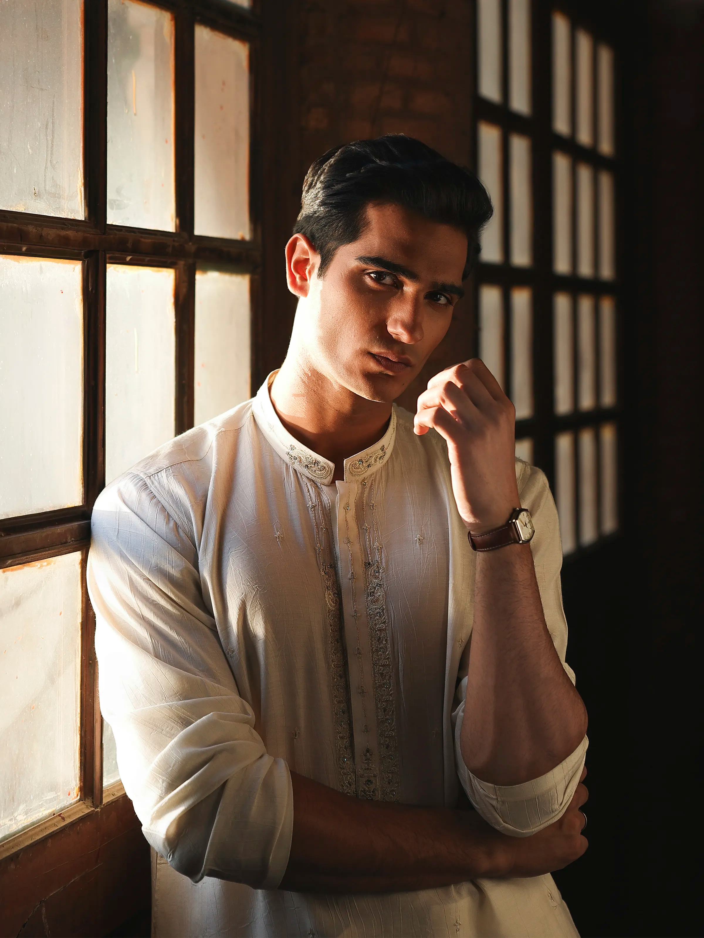 Cream Kurta