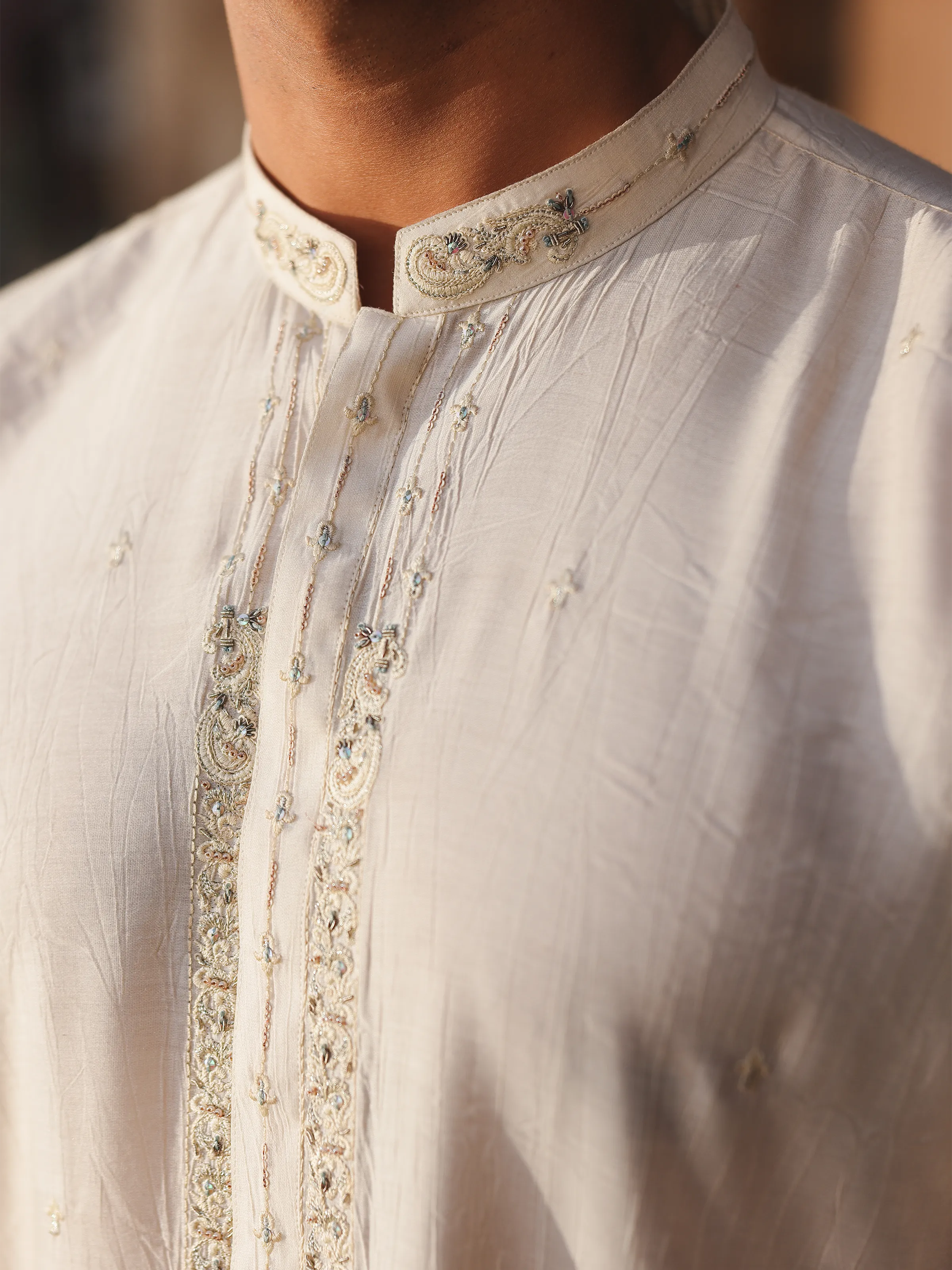 Cream Kurta
