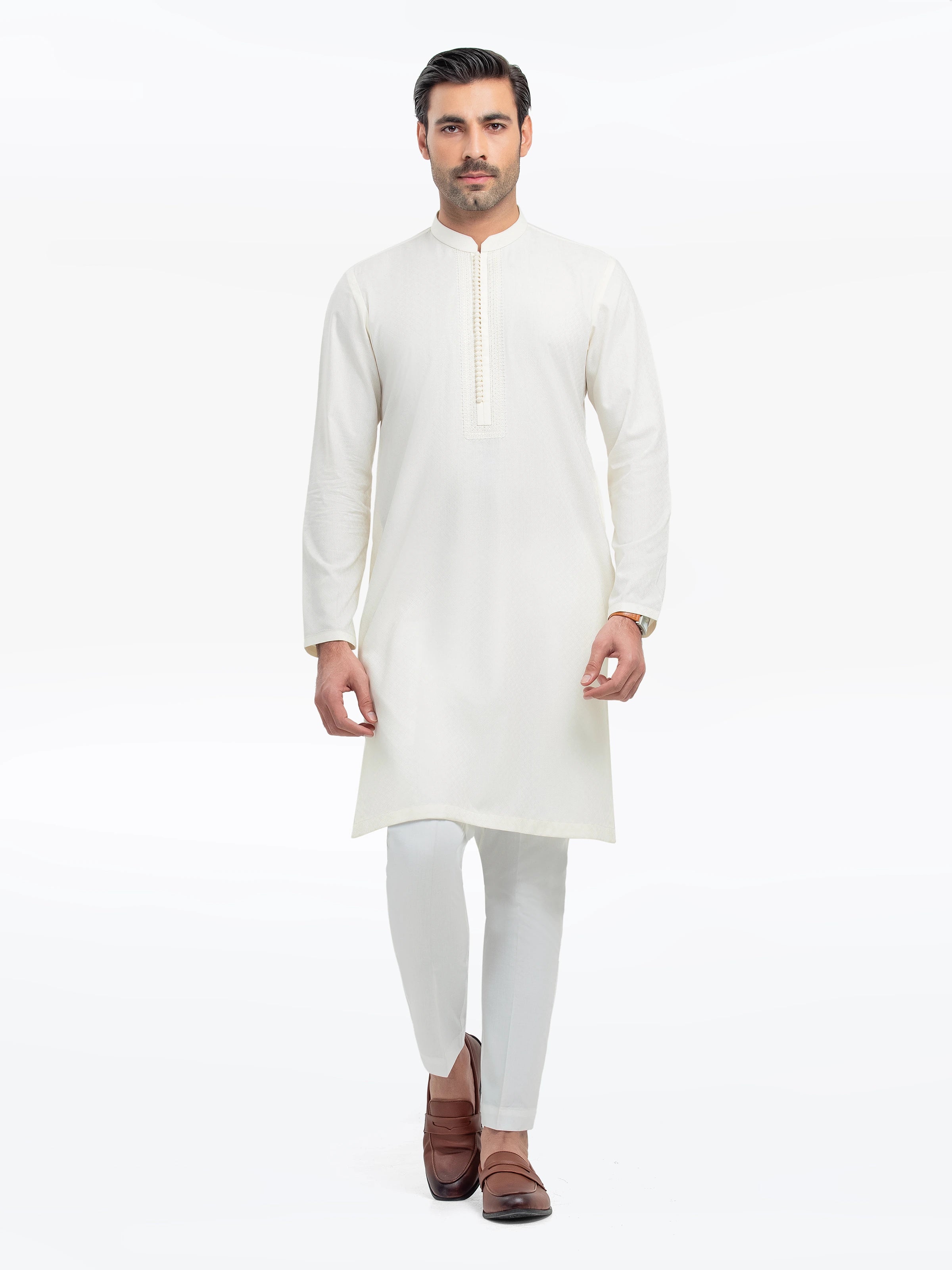 Cream Kurta