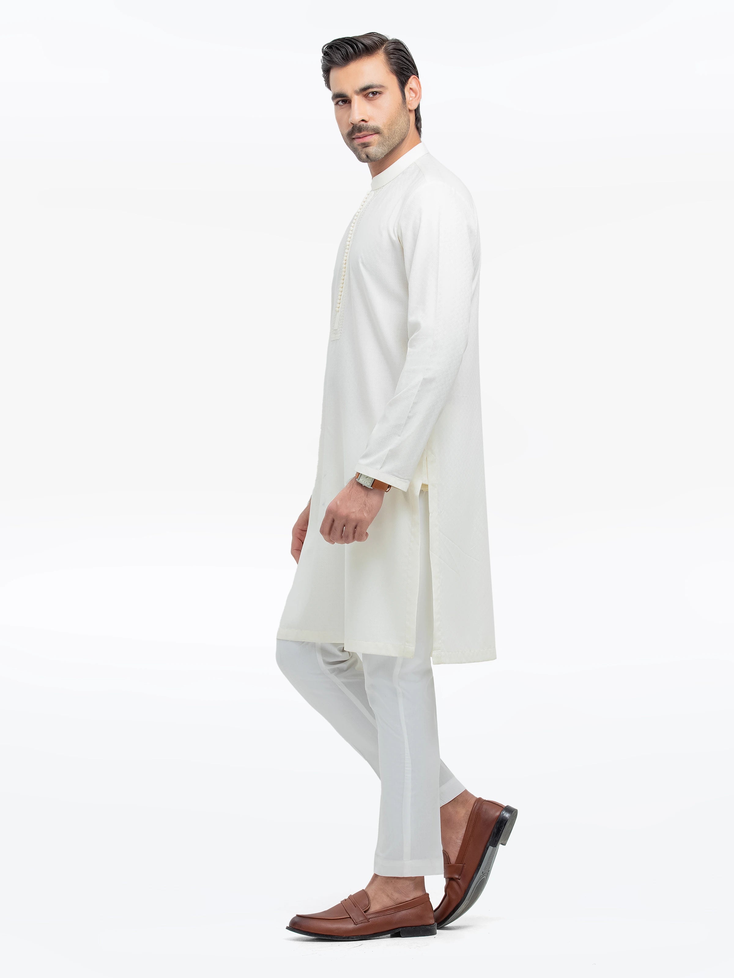 Cream Kurta