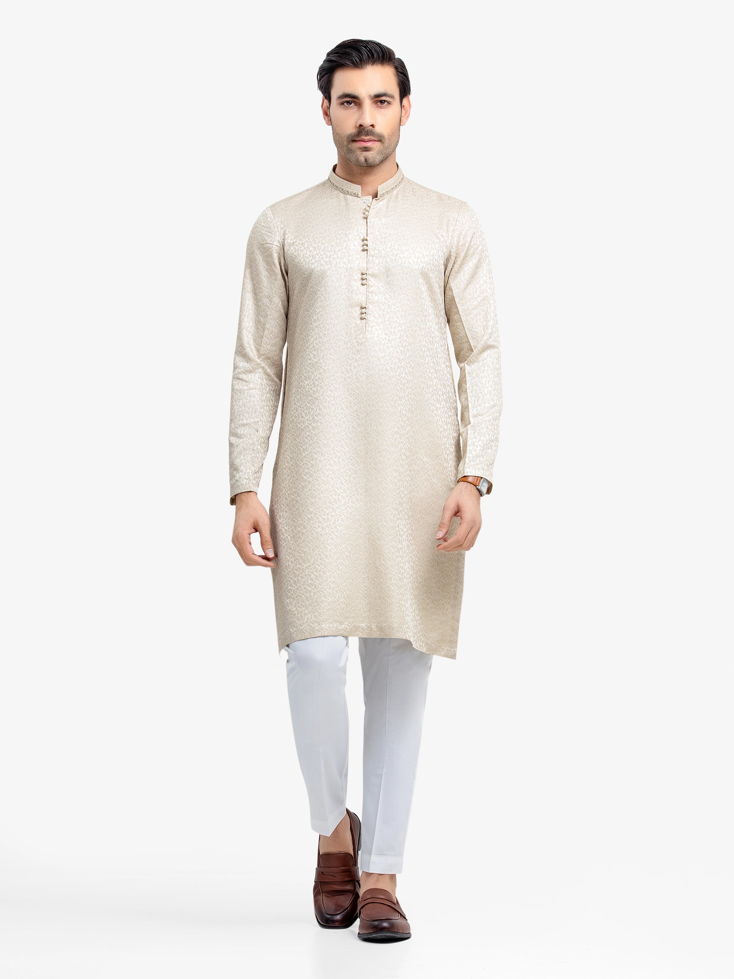Cream Kurta