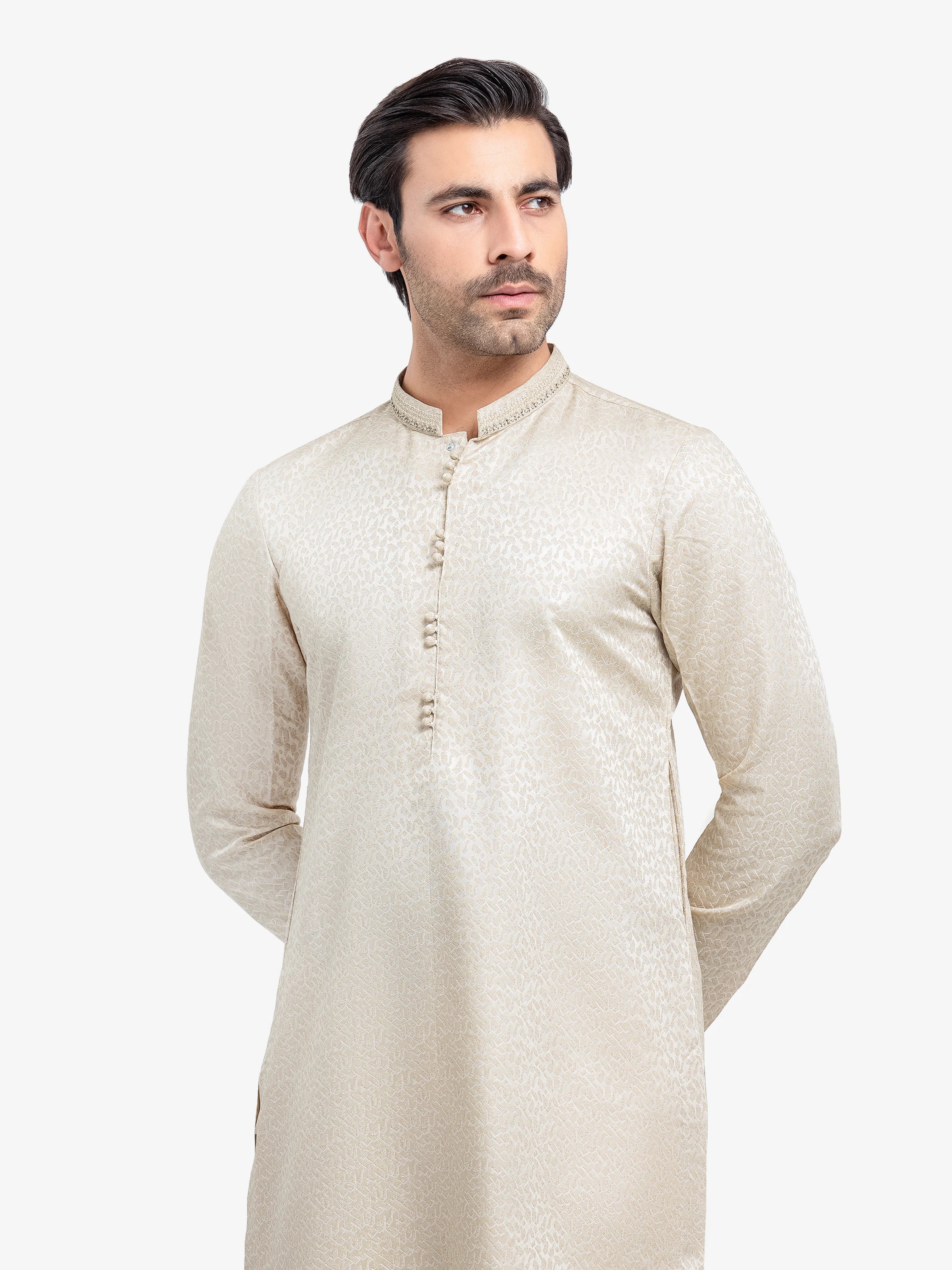 Cream Kurta