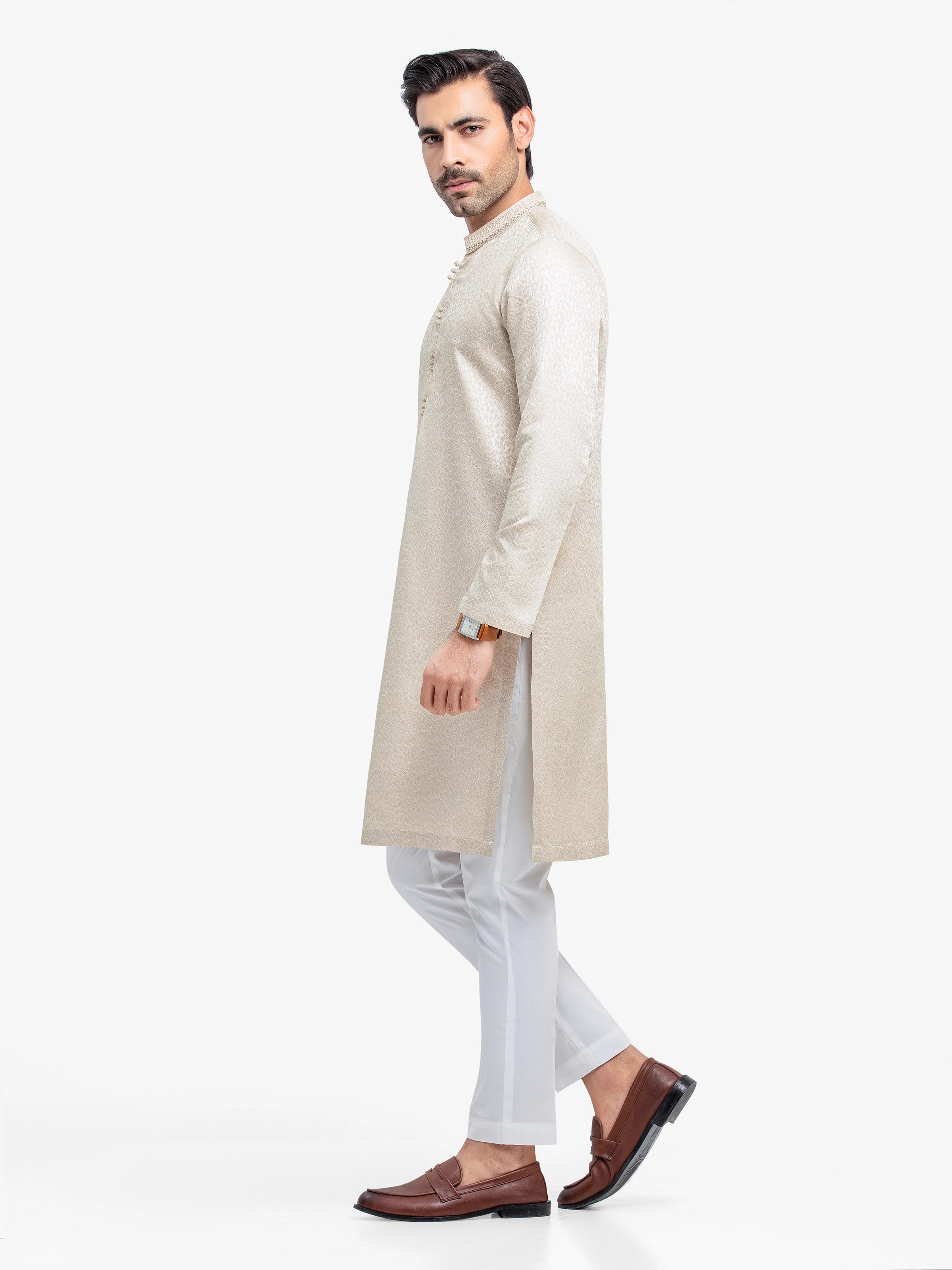 Cream Kurta