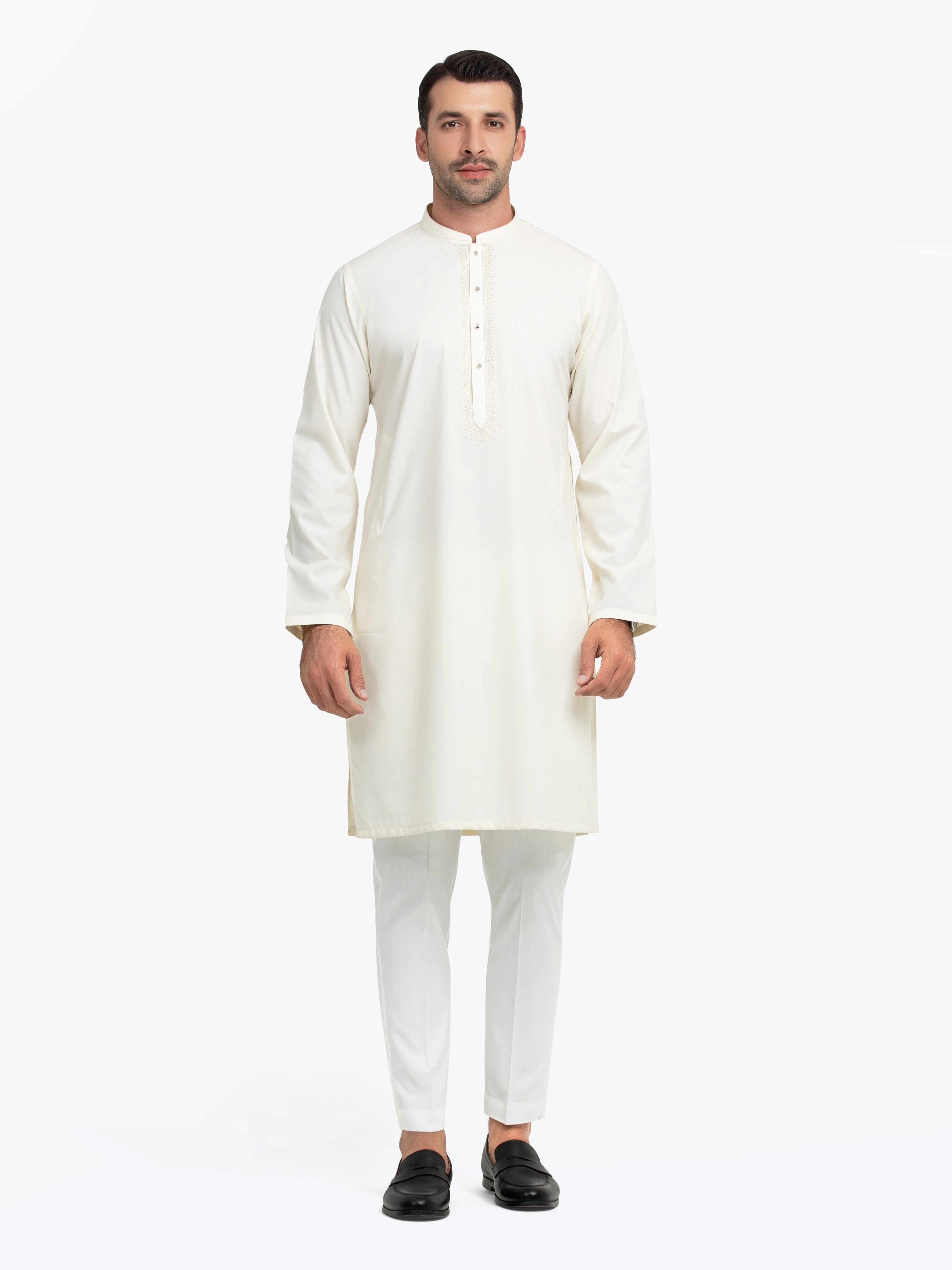 Cream Kurta