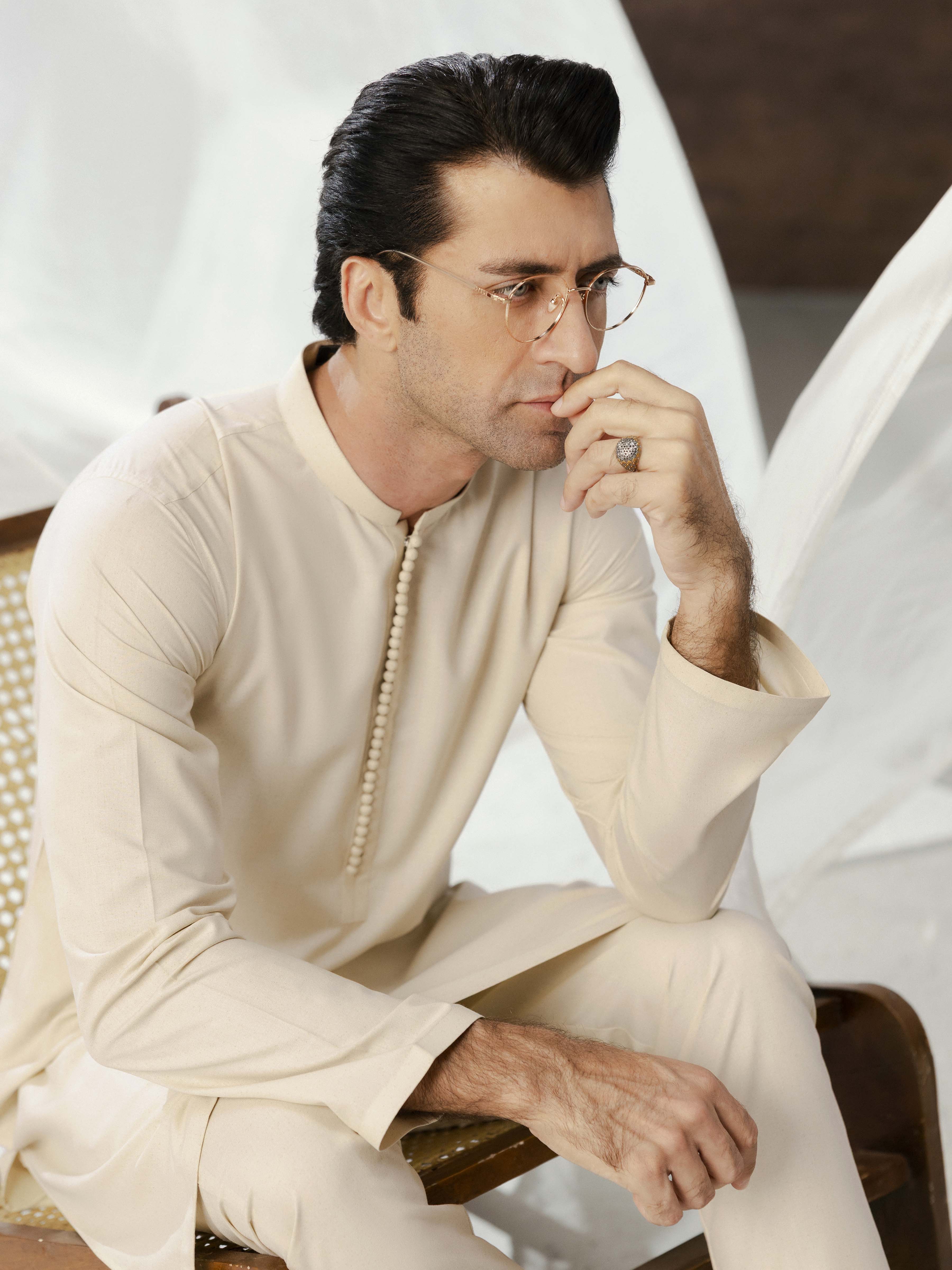 Cream Kurta Pajama