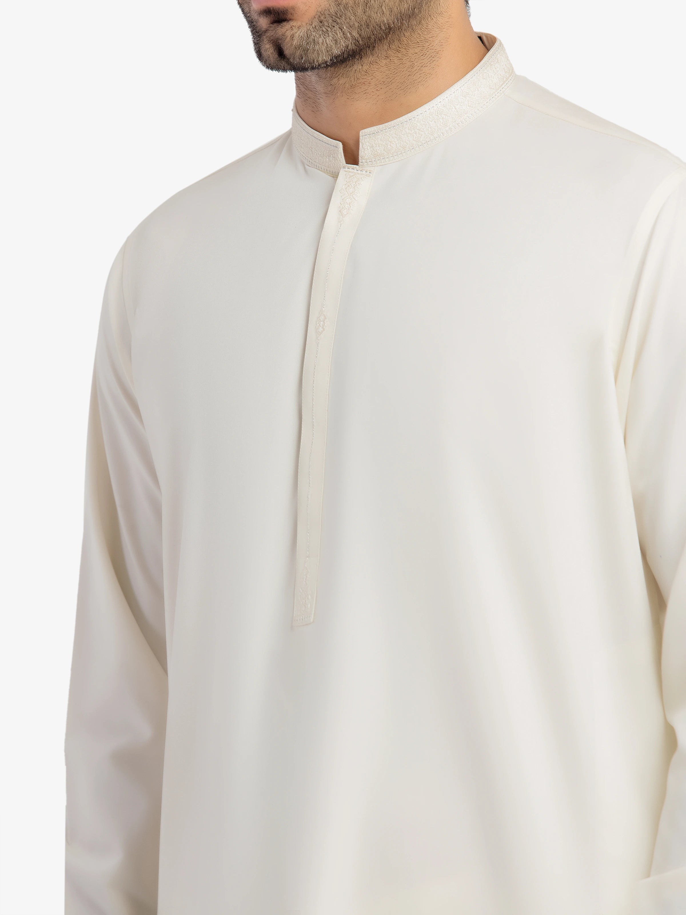 Cream Kurta Pajama Set