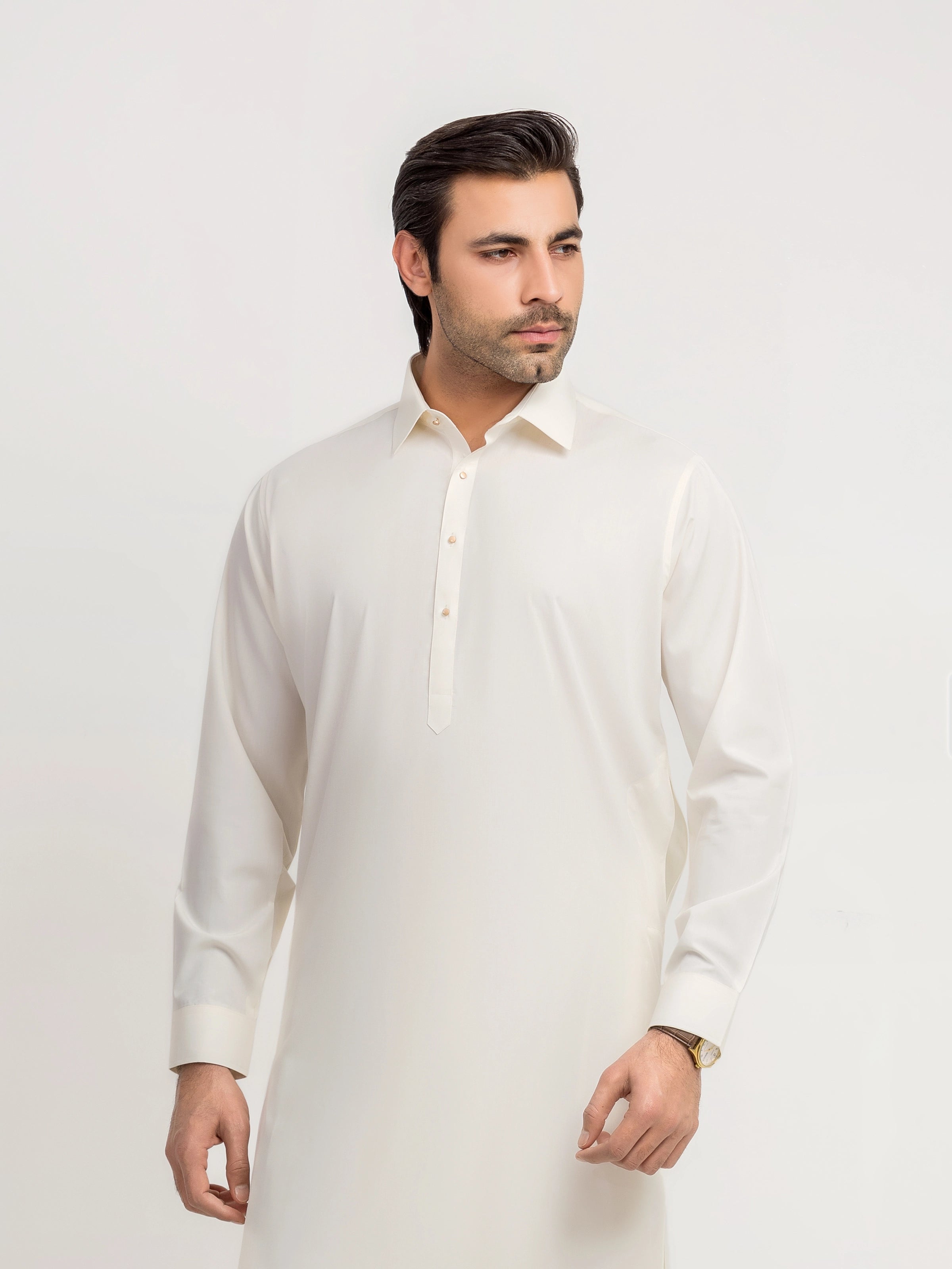 Cream Kurta Pajama Set
