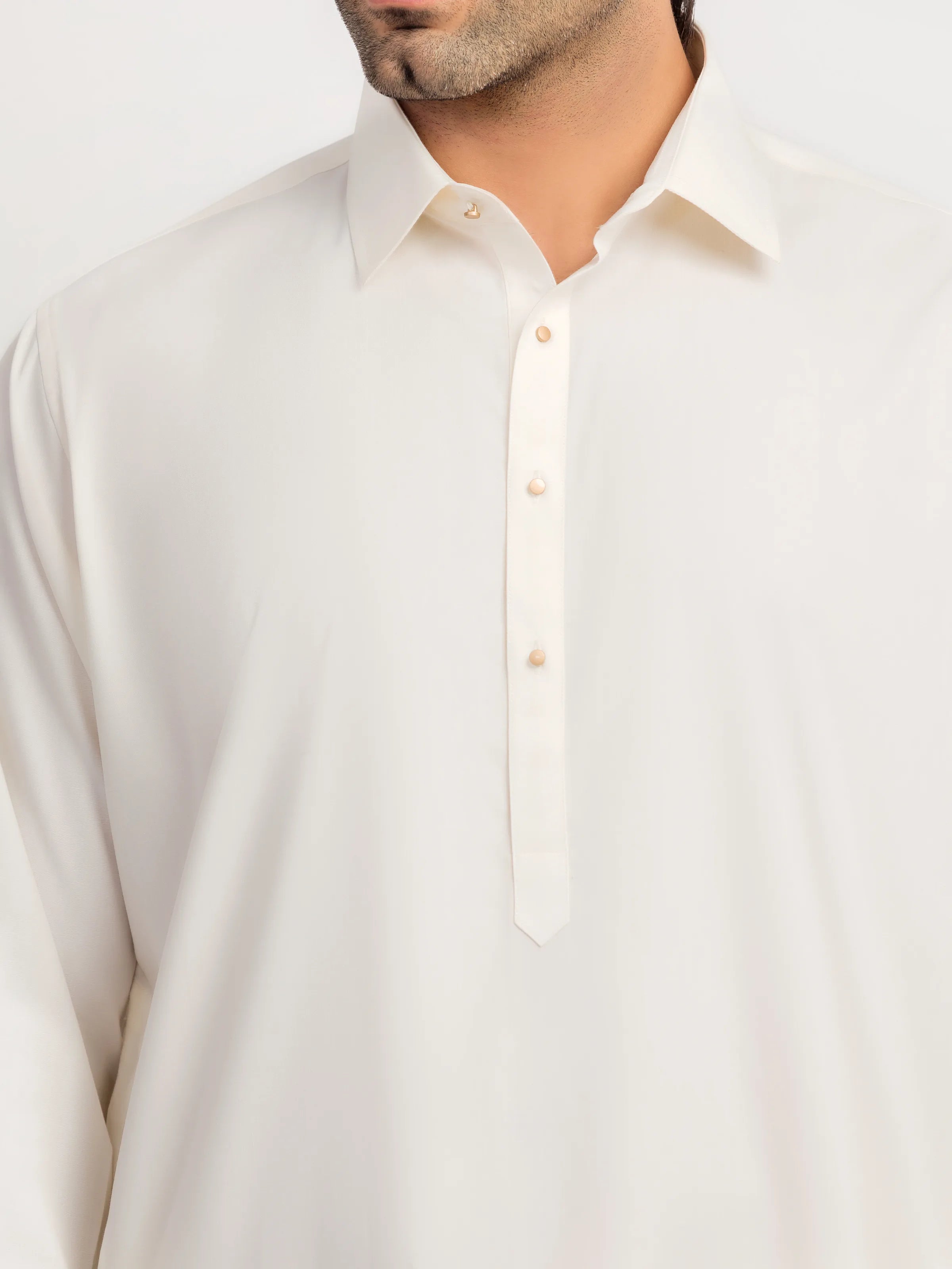 Cream Kurta Pajama Set