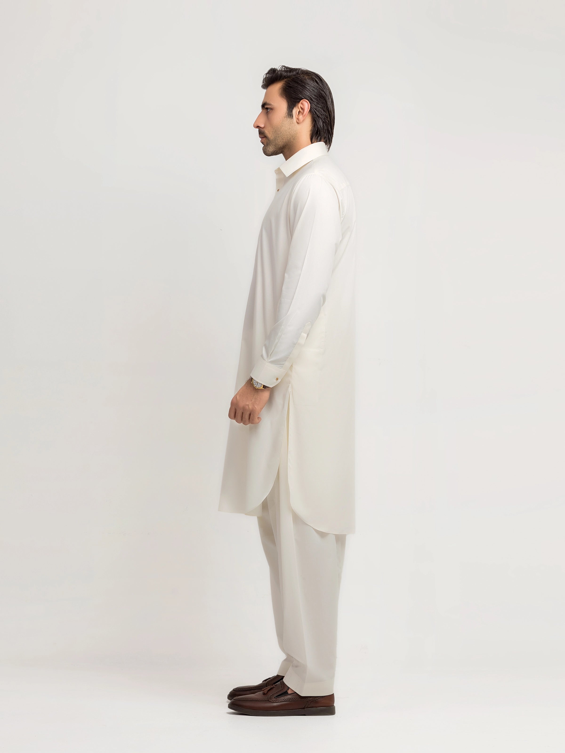 Cream Kurta Pajama Set