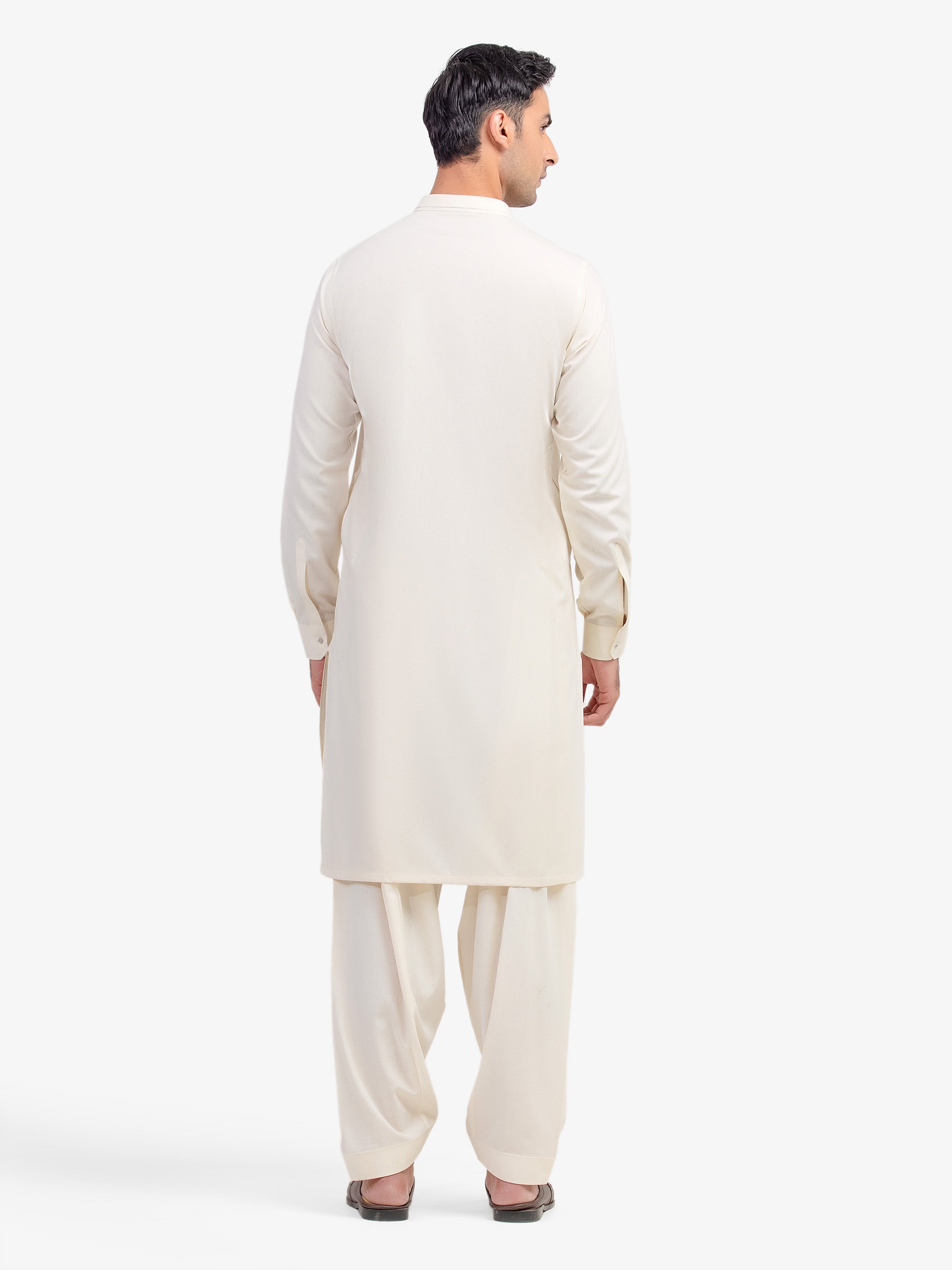 Cream Kurta Pajama Set