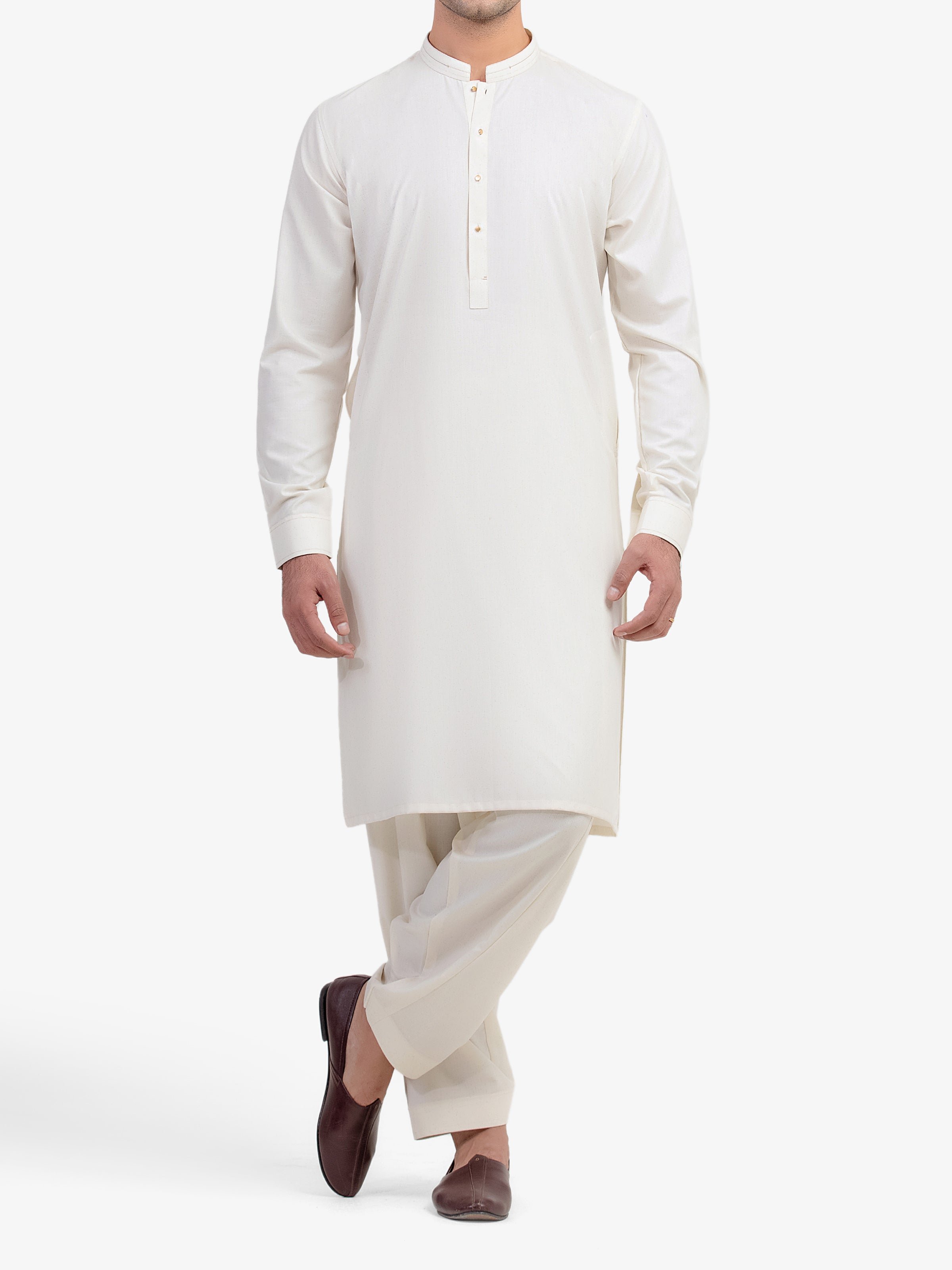 Cream Kurta Pajama Set
