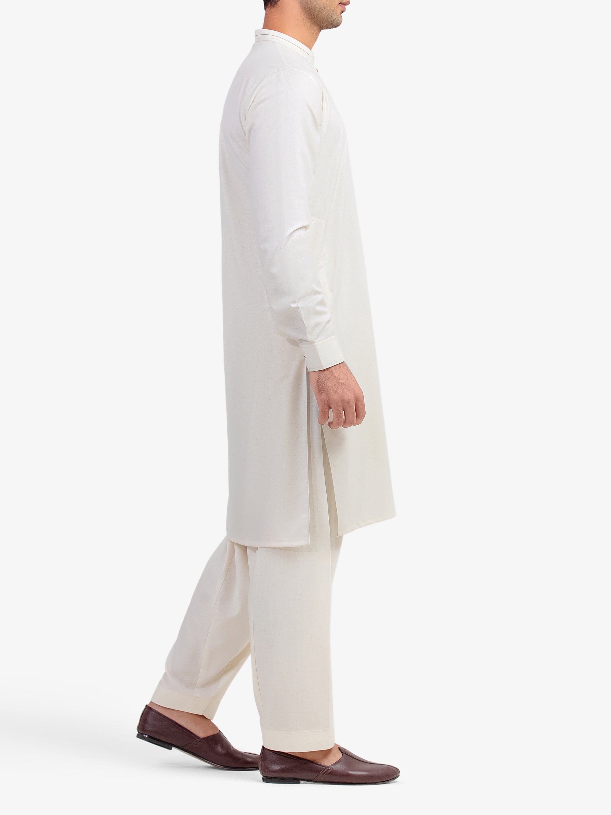 Cream Kurta Pajama Set