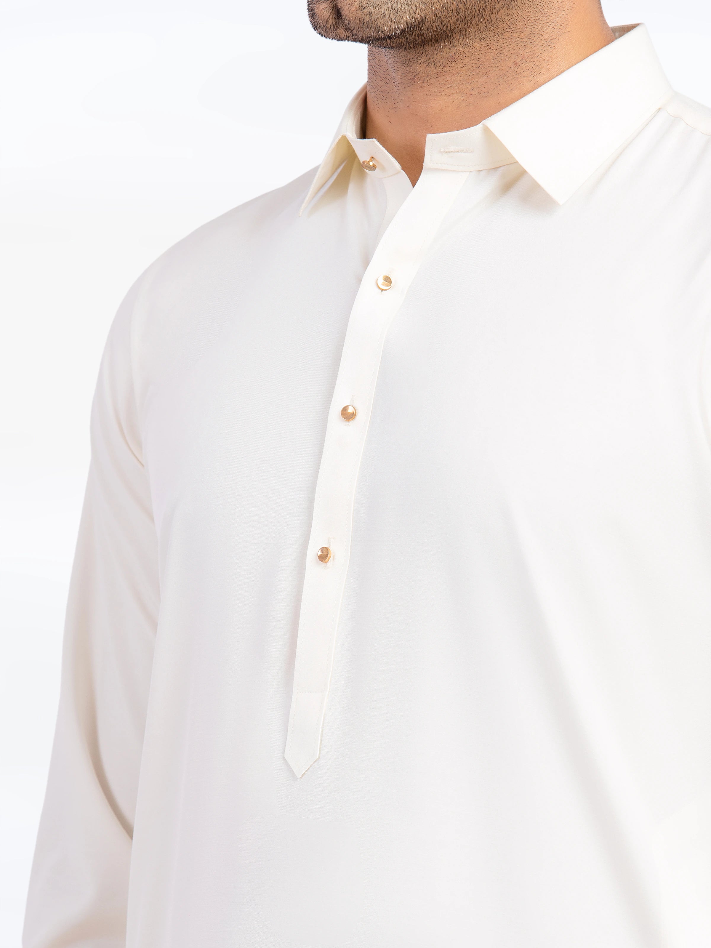 Cream Kurta Pajama Set