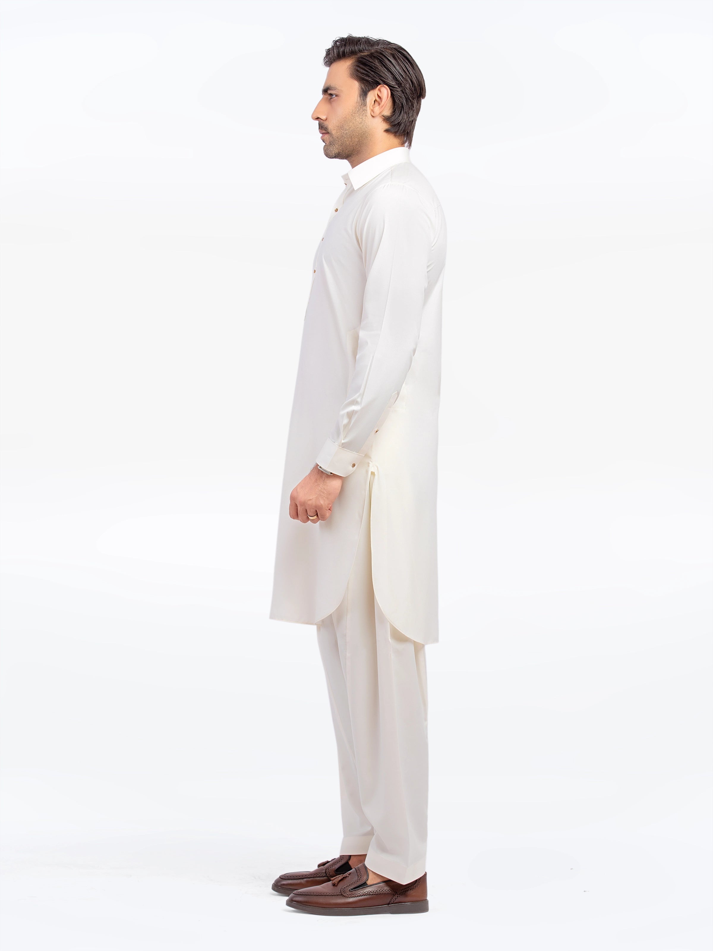 Cream Kurta Pajama Set