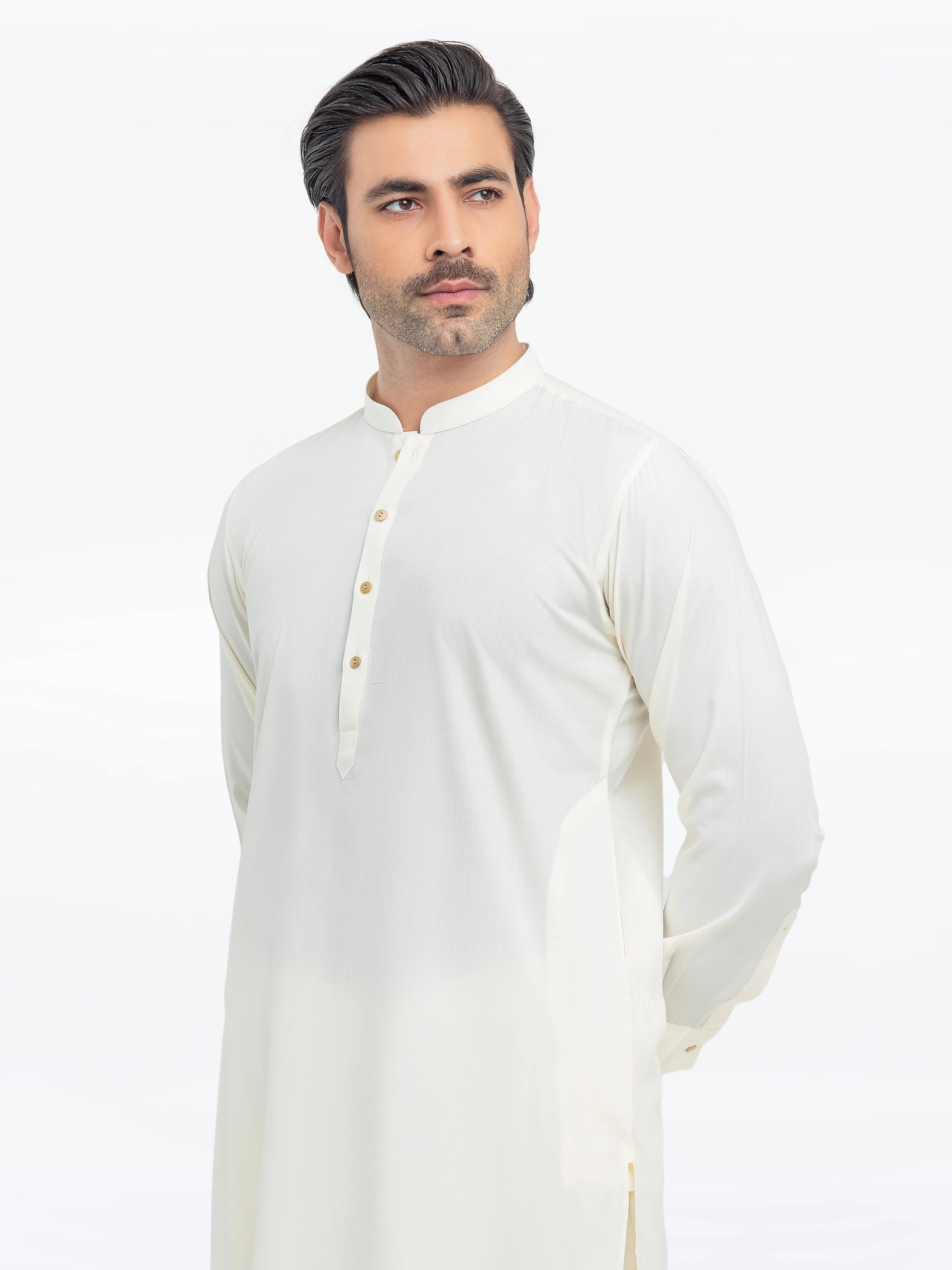 Cream Kurta Pajama Set