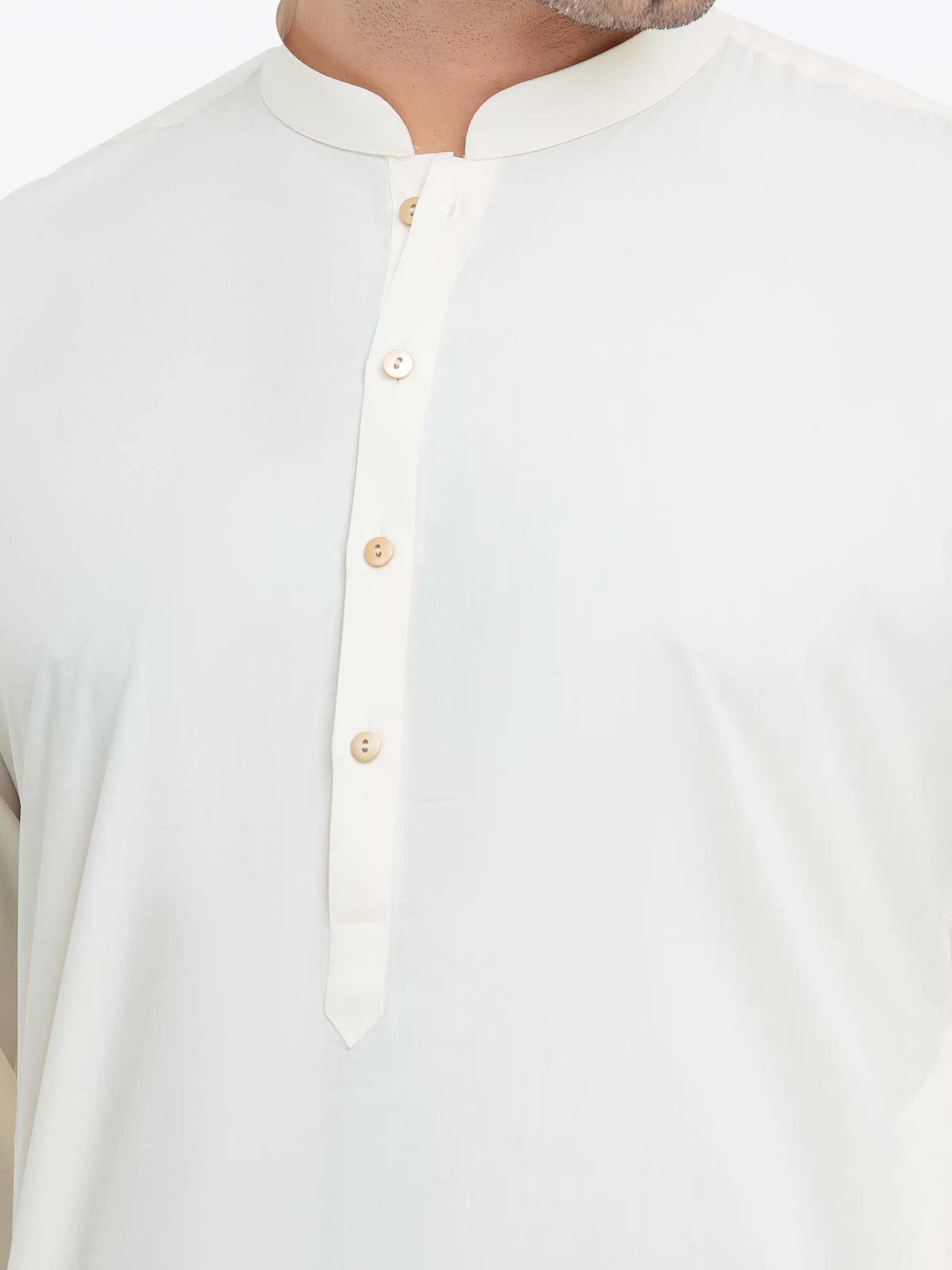 Cream Kurta Pajama Set