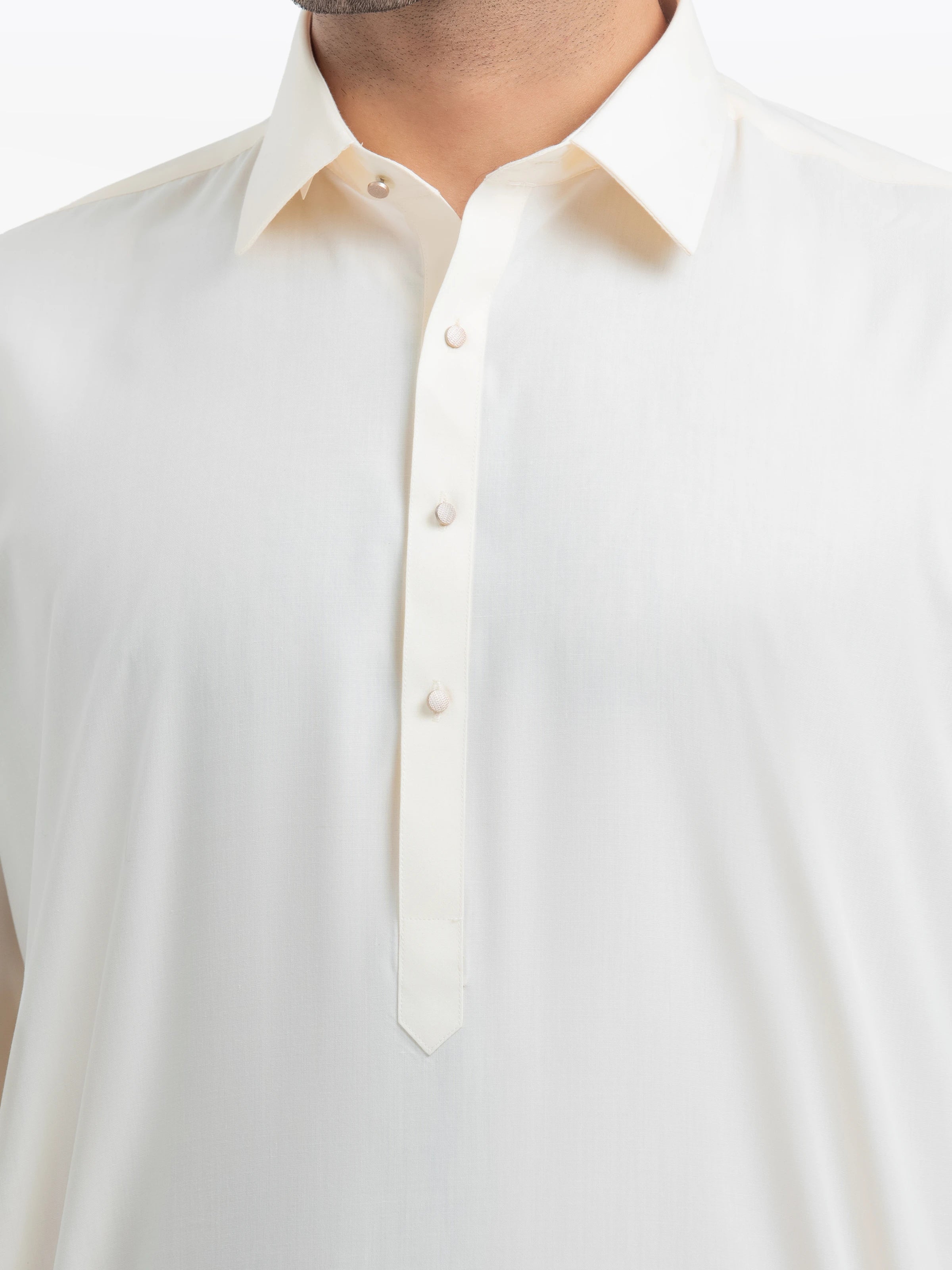 Cream Kurta Pajama Set