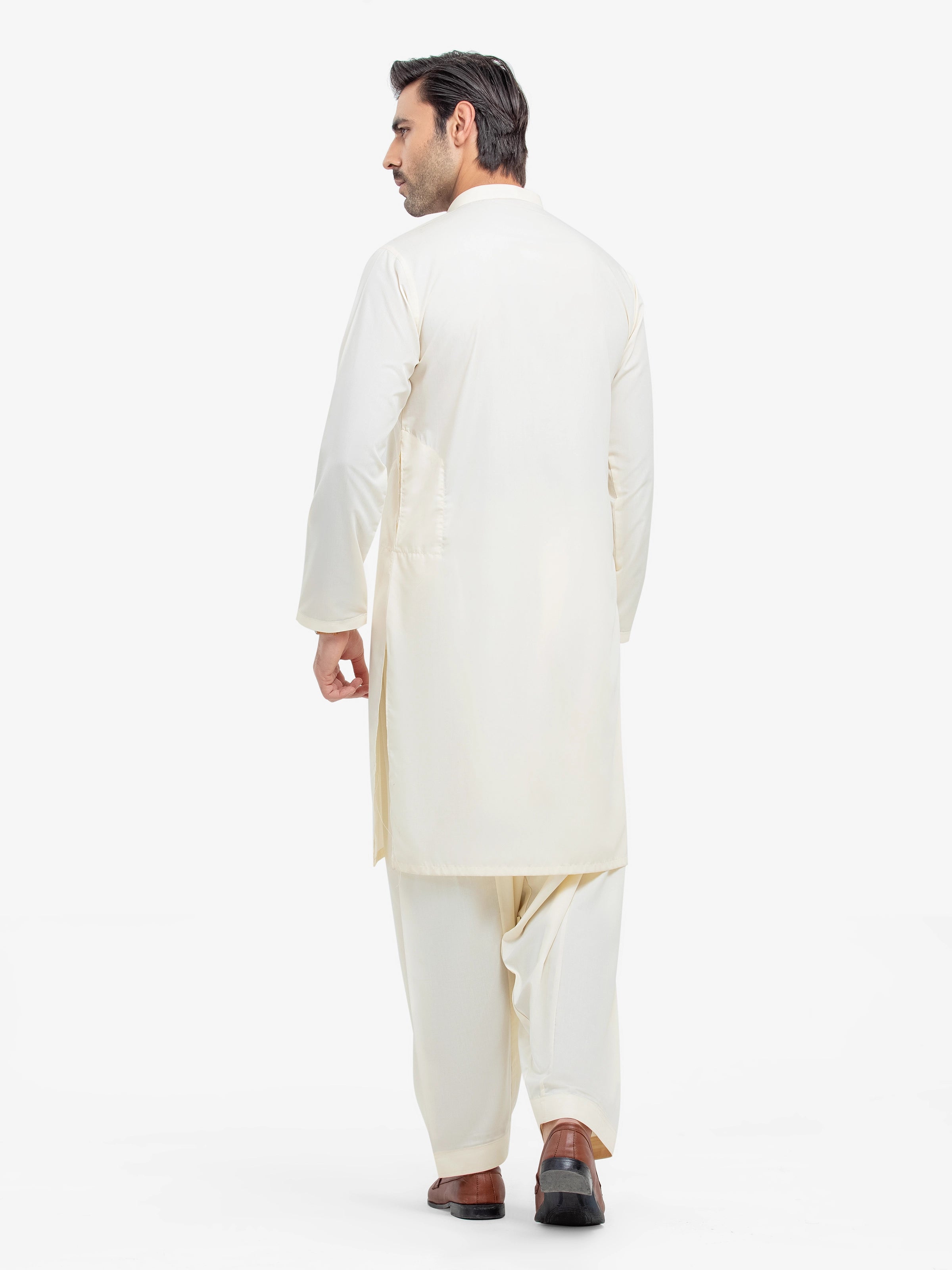 Cream Kurta Pajama Set