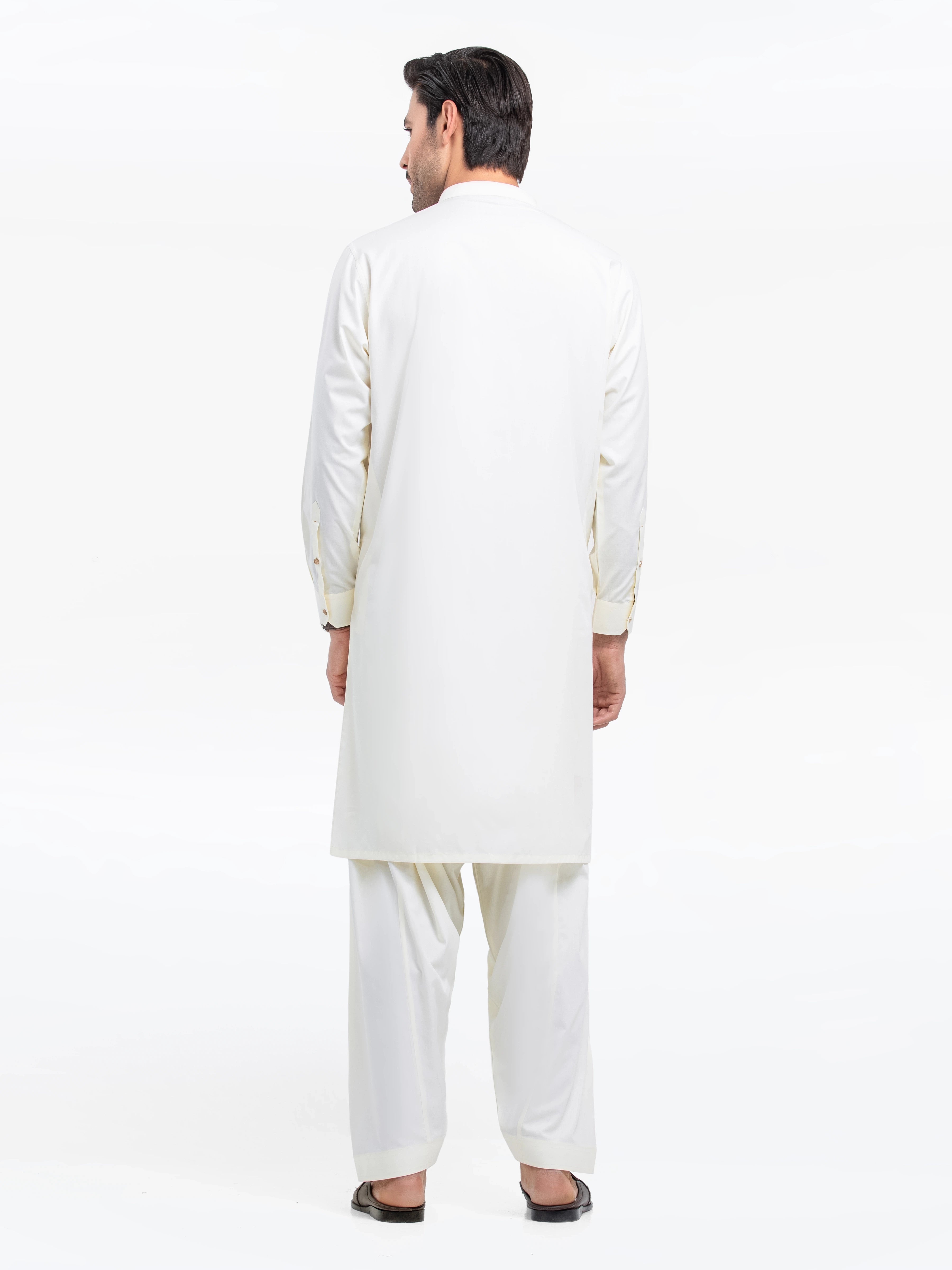 Cream Kurta Pajama Set
