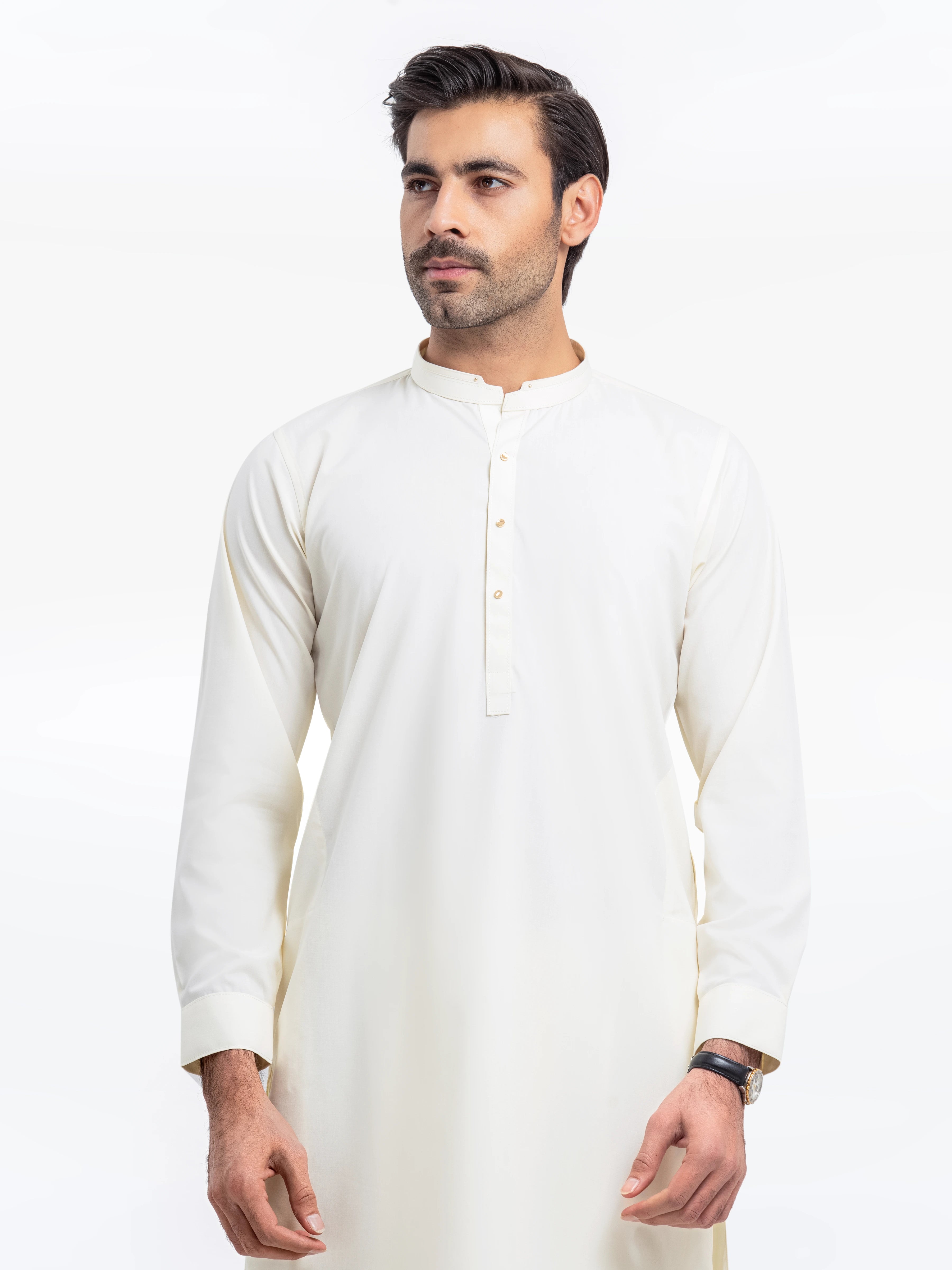 Cream Kurta Pajama Set