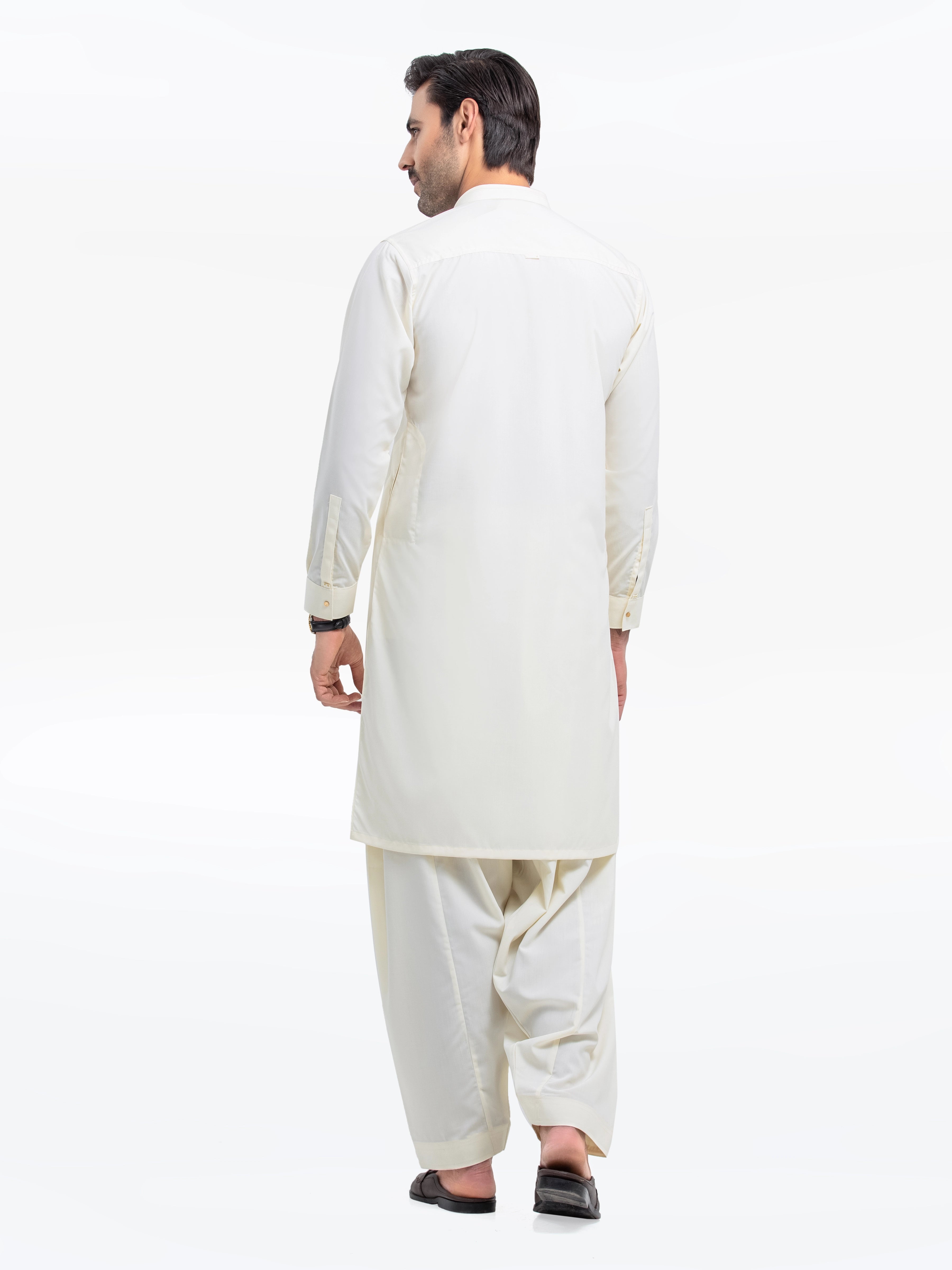 Cream Kurta Pajama Set