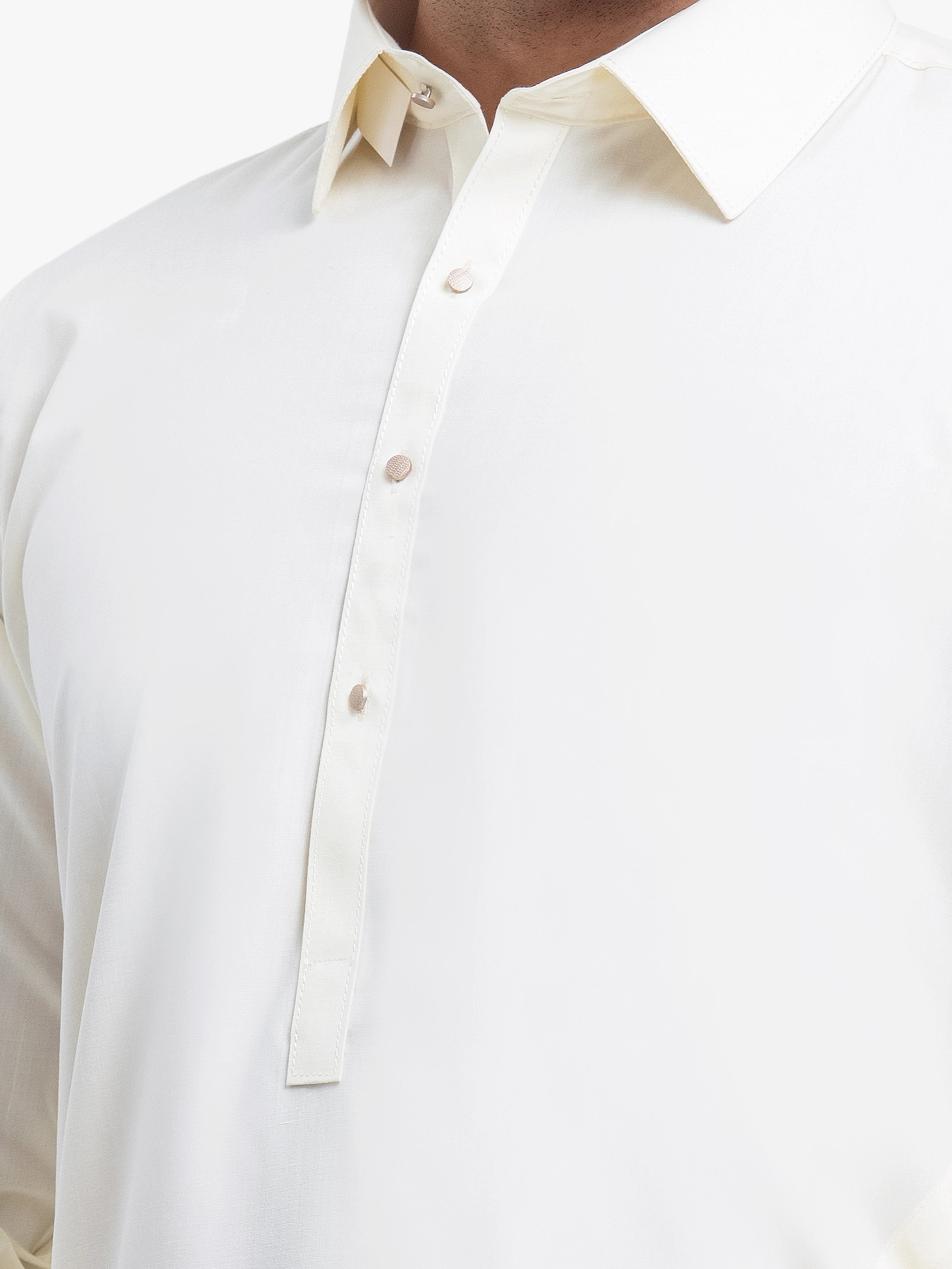Cream Kurta Pajama Set